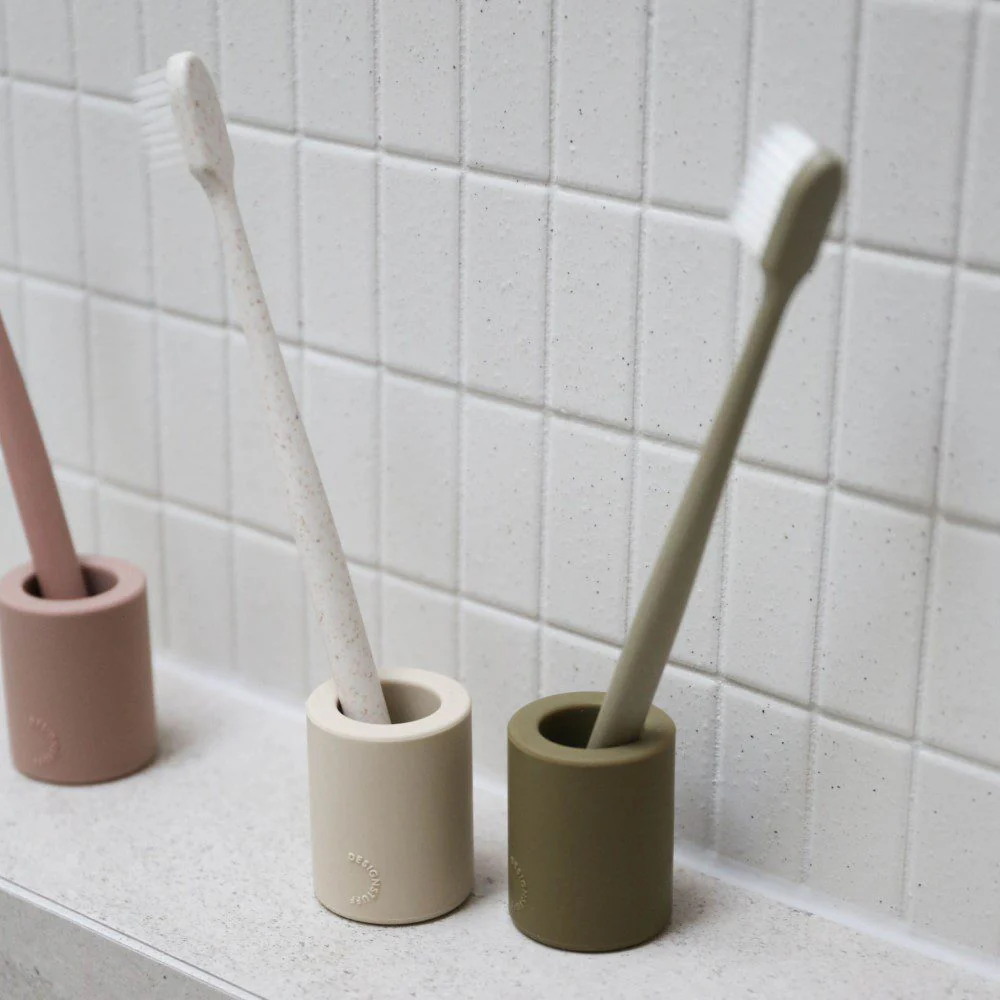 DESIGNSTUFF Toothbrush Holder, Khaki - Image 4