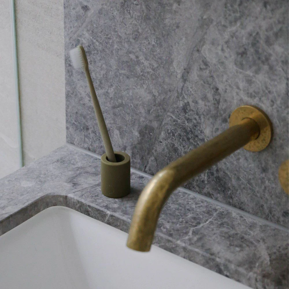 DESIGNSTUFF Toothbrush Holder, Khaki - Image 5