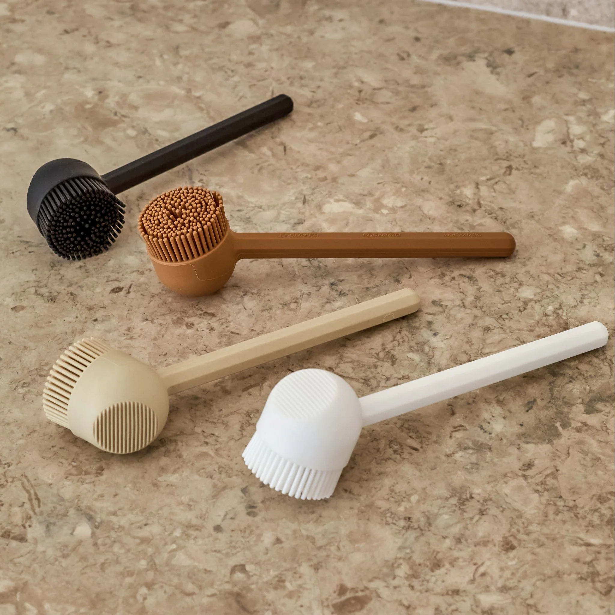 DESIGNSTUFF VANA Dish Brush, Silicone, Black - Image 4