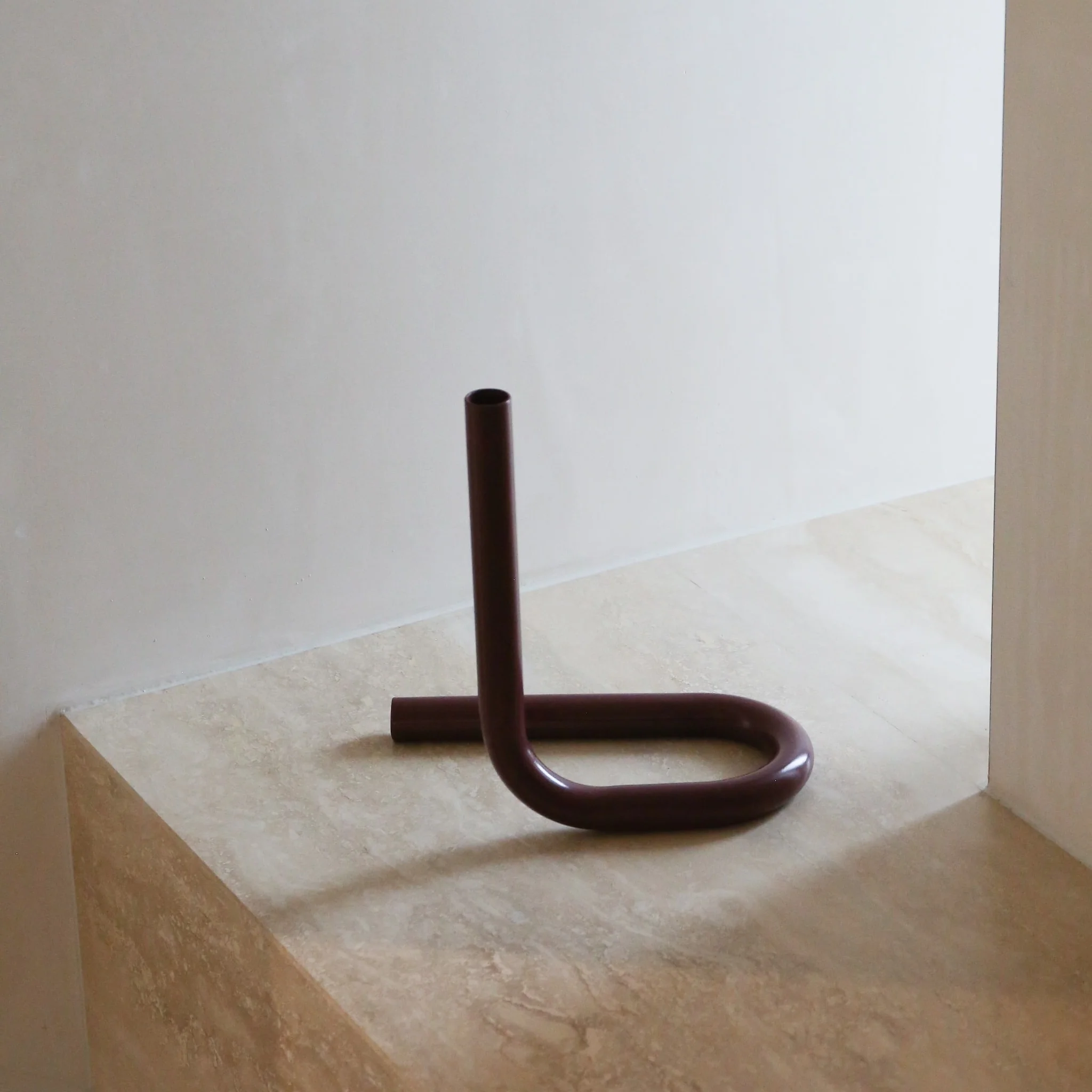DESIGNSTUFF VIAH Candle Holder, Burgundy - Image 3