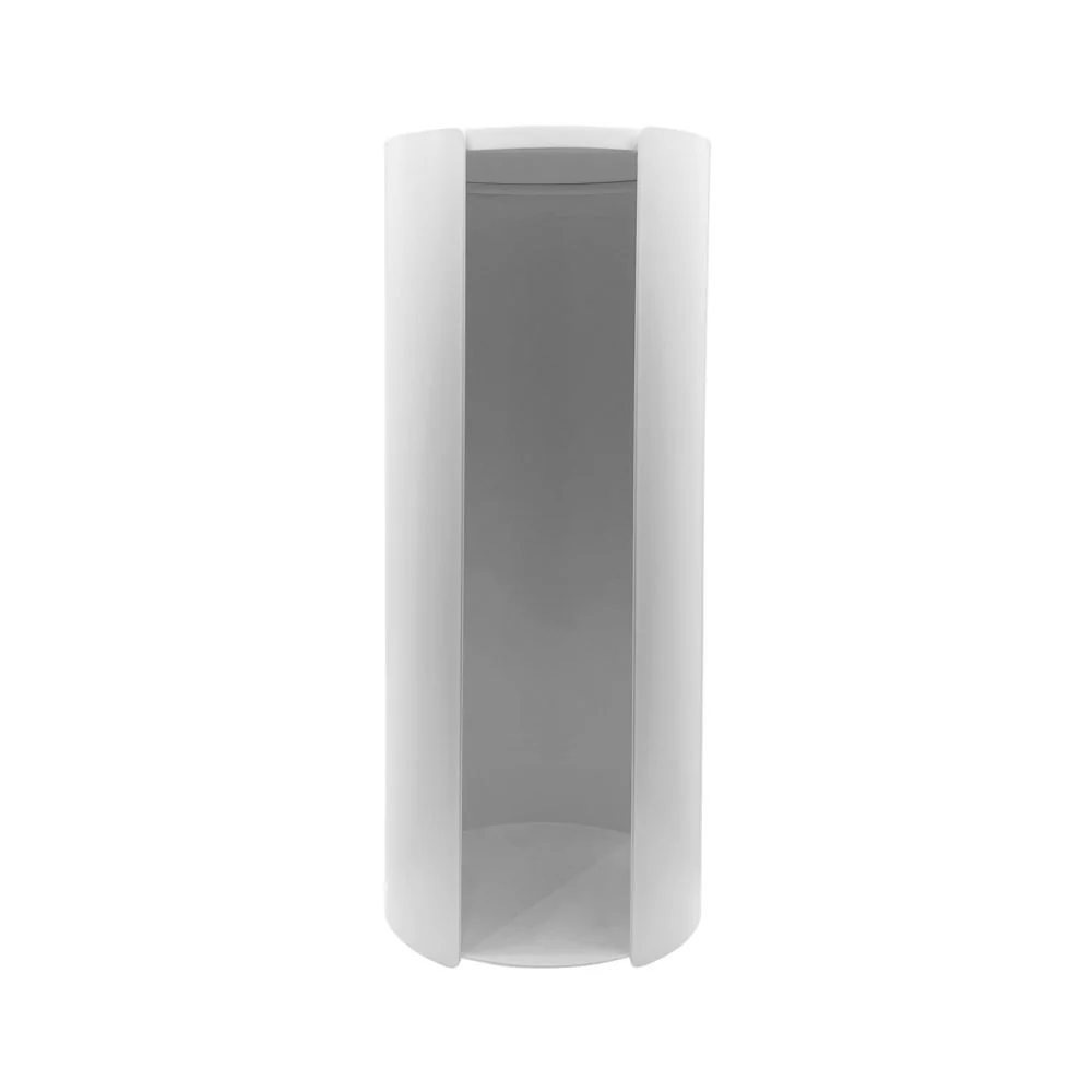 DESIGNSTUFF Wall Mounted Toilet Roll Storage Holder, White - Image 3