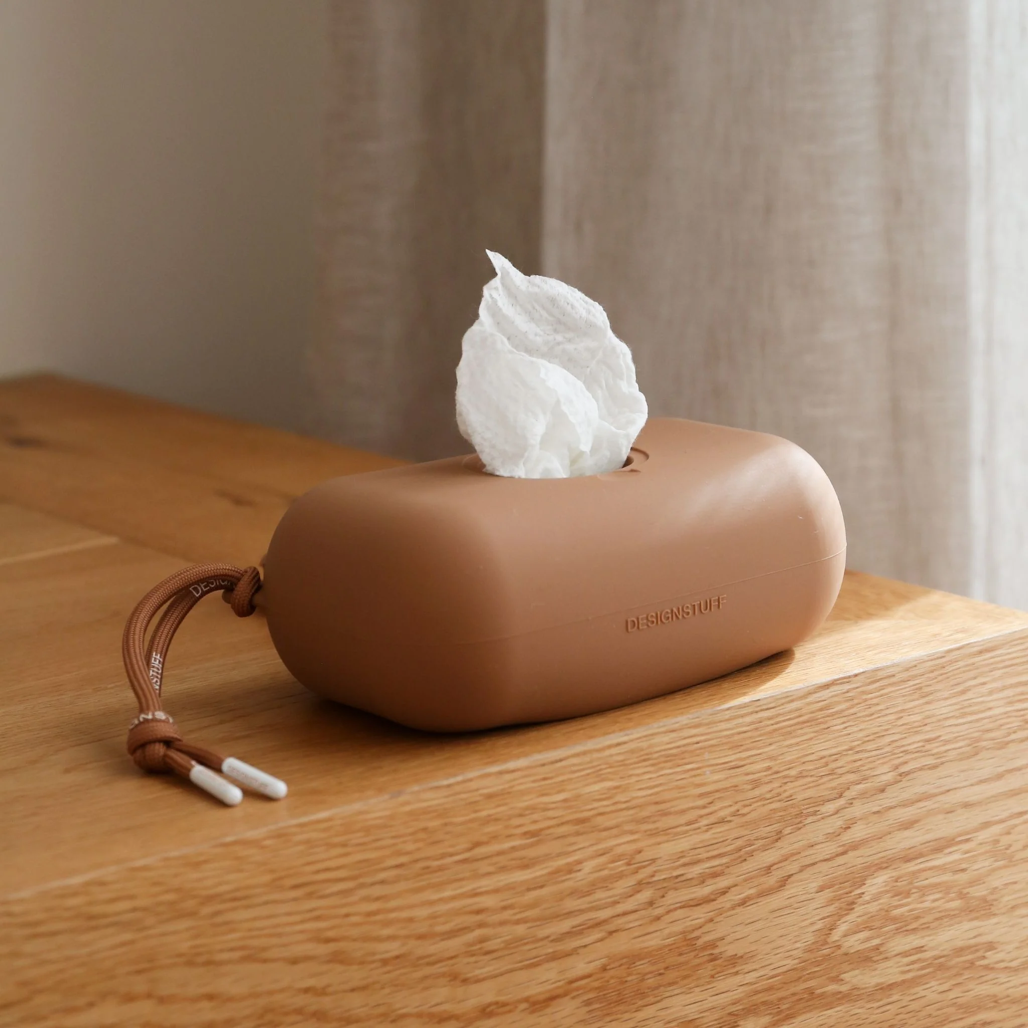 DESIGNSTUFF CUBI Wet Wipes Cover, Camel - Image 3