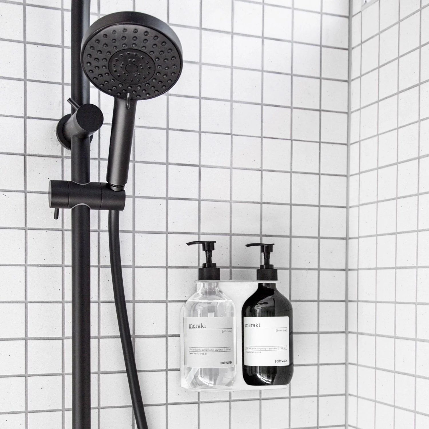 DESIGNSTUFF Dual Soap Dispenser Holder, White - Image 5