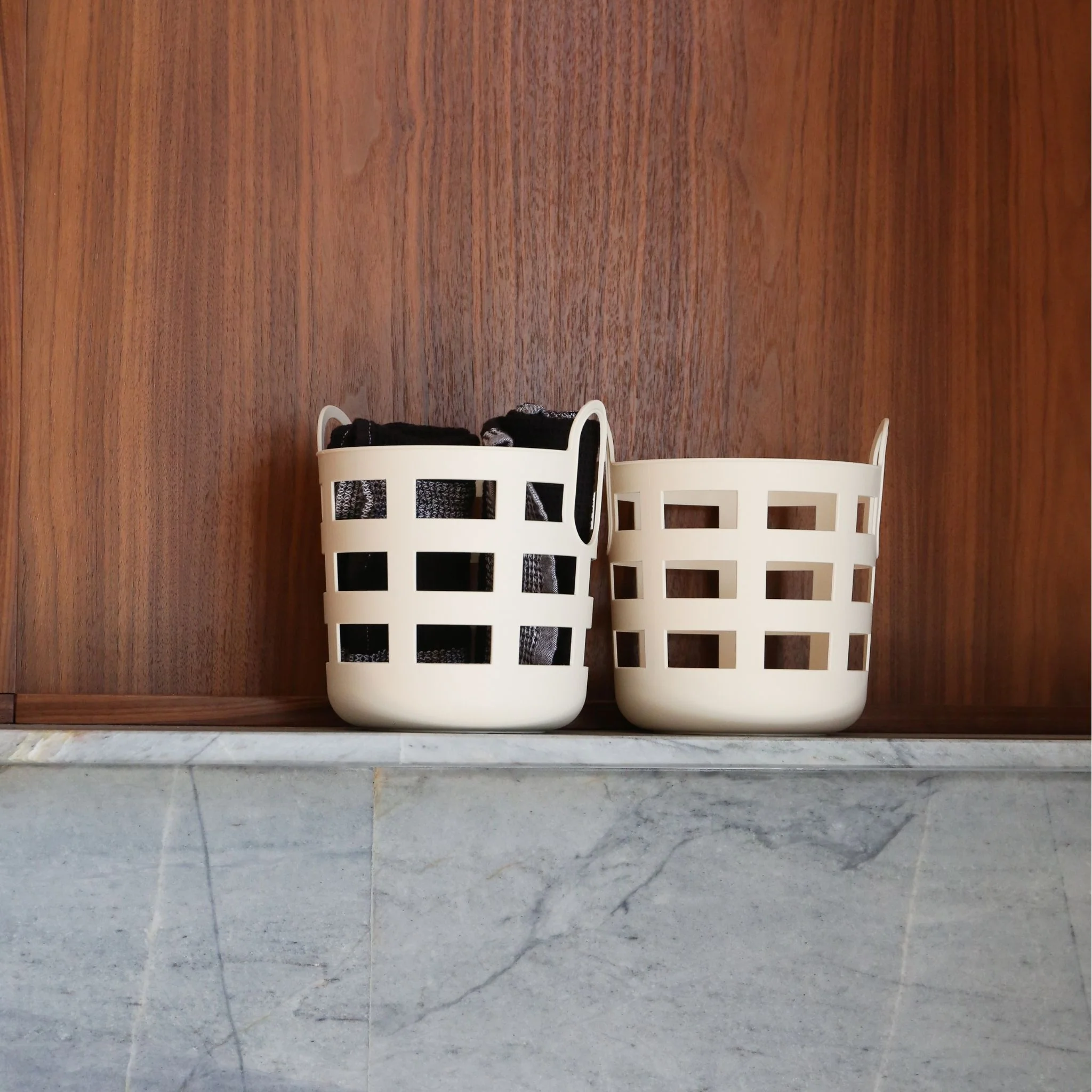 ENKEL STUDIO Storage Basket, Small, Sand (Set of 2) - Image 8
