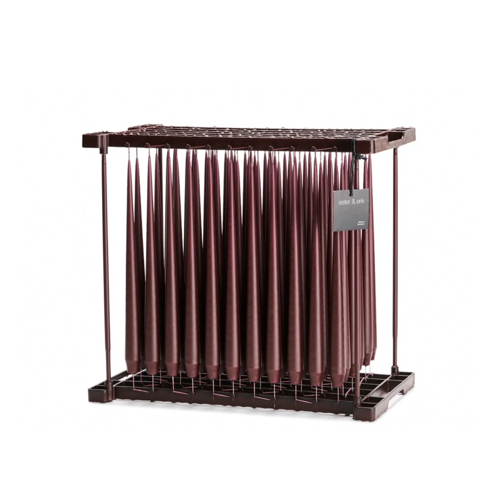 ESTER & ERIK Taper Candle, 32cm, Aubergine - Image 2