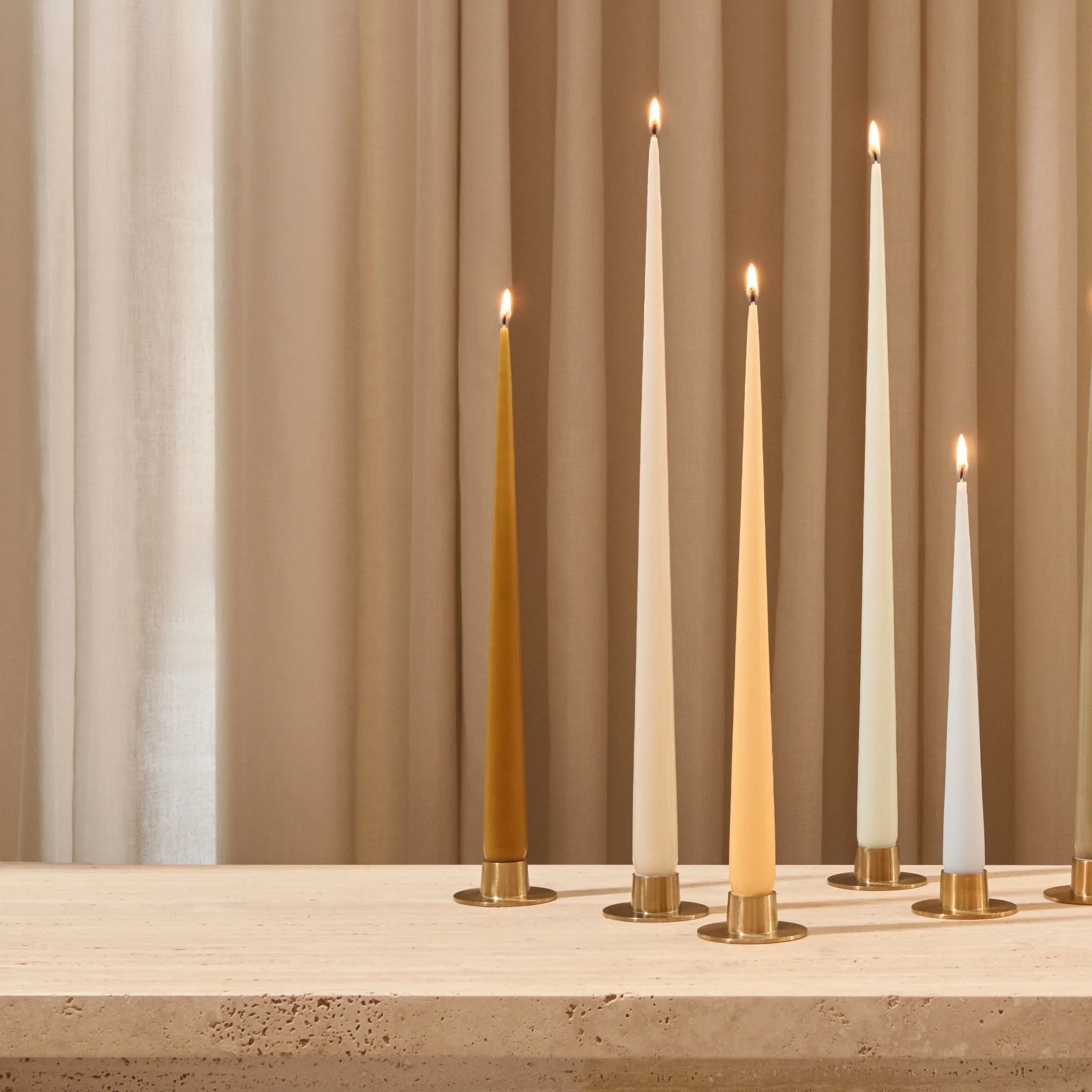 ESTER & ERIK Taper Candle, 32cm, Seaweed - Image 2