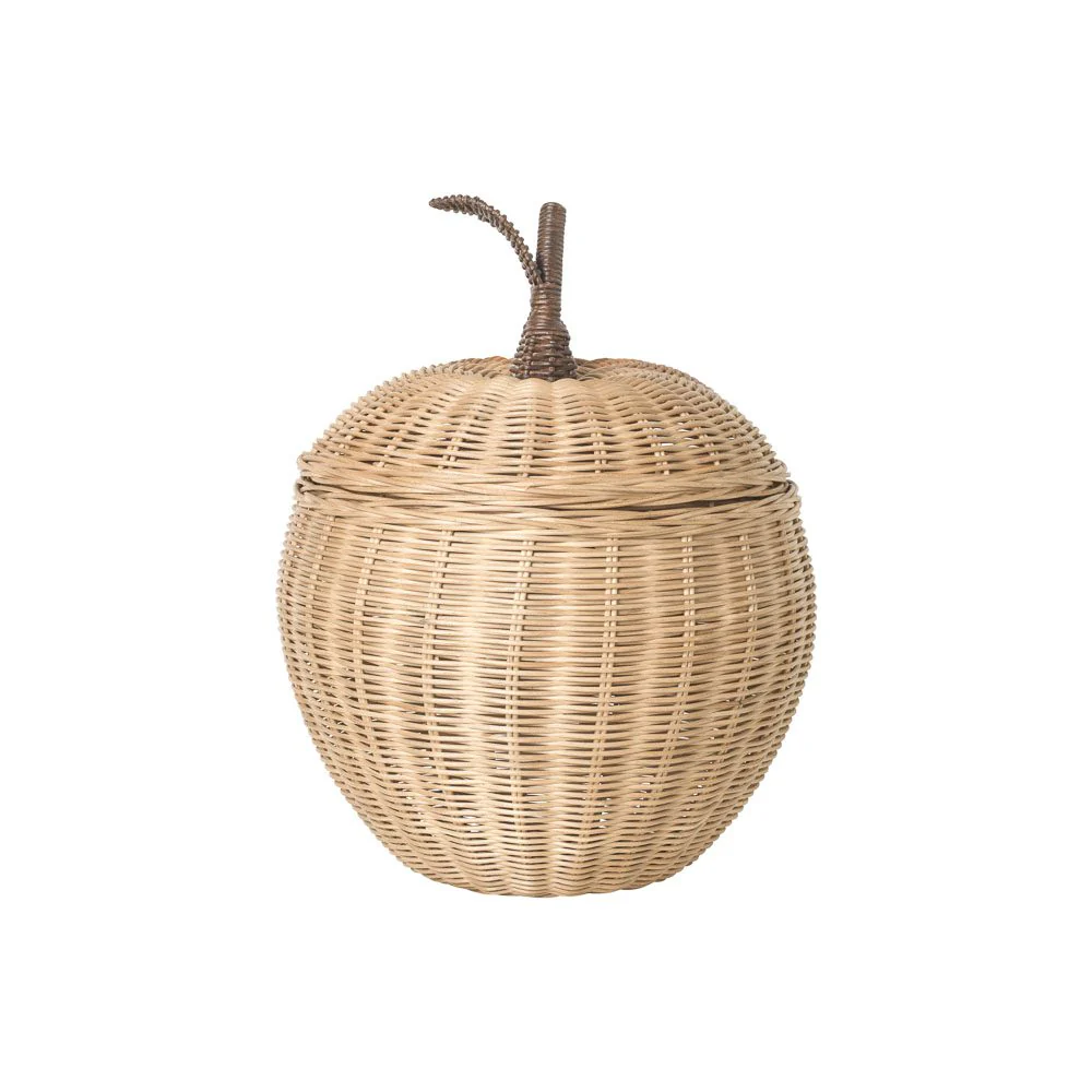 FERM LIVING Apple Braided Storage Basket, Natural - Image 3