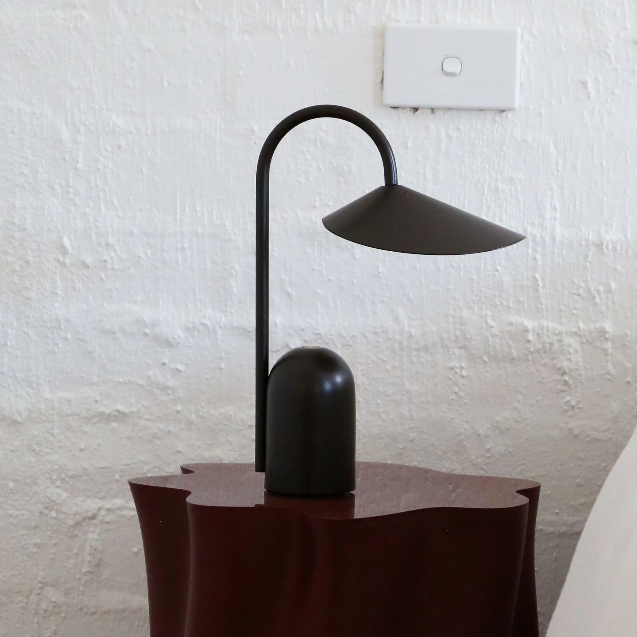 FERM LIVING Arum Portable Lamp, Dark Chocolate - Image 4