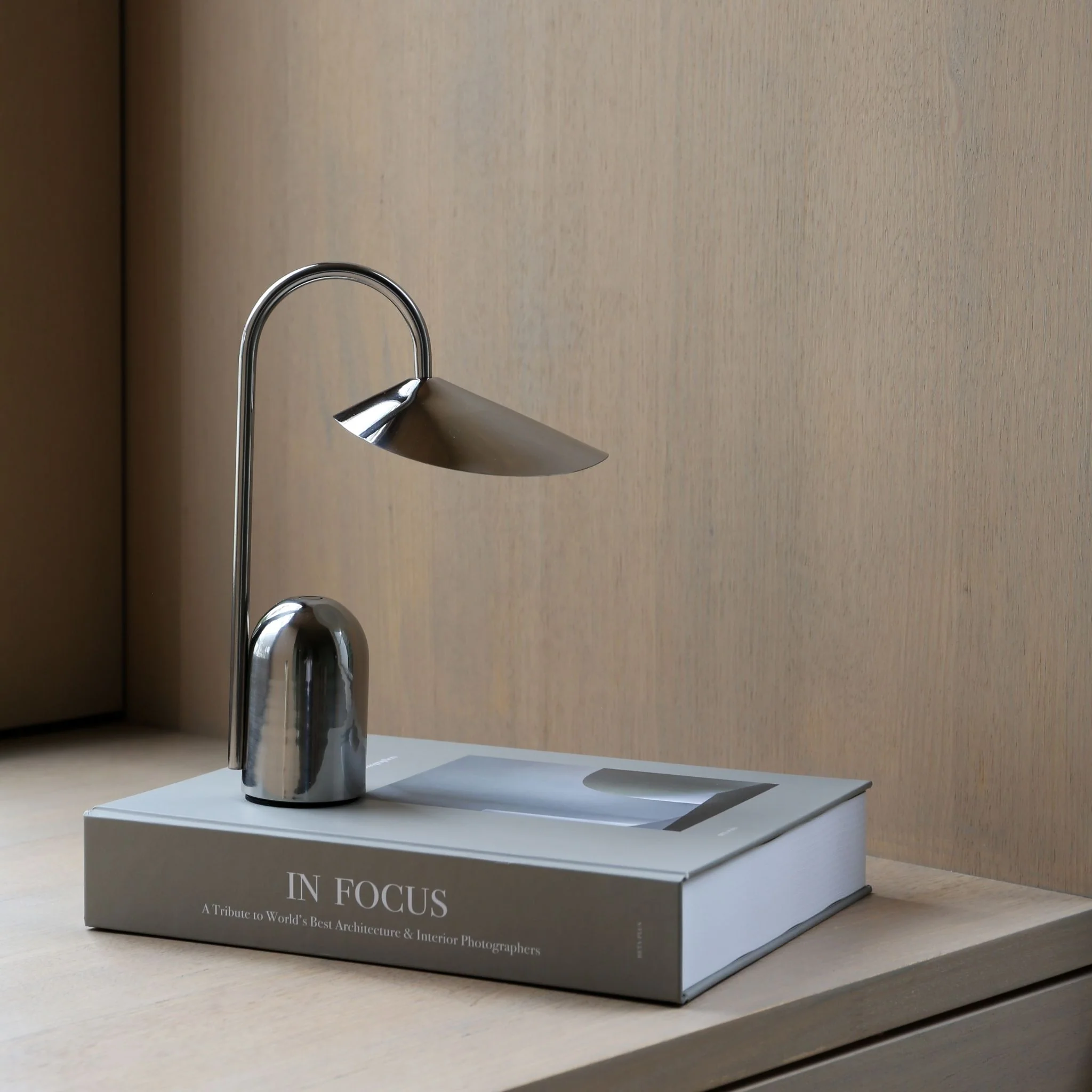 FERM LIVING Arum Portable Lamp, Stainless Steel - Image 6