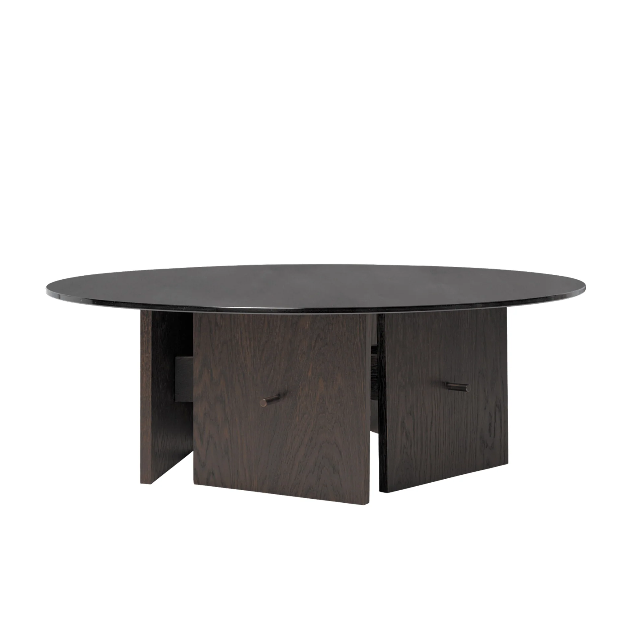 PRE-ORDER │ FERM LIVING Aukko Coffee Table, Tinted Glass/Dark Stained Oak - Image 3
