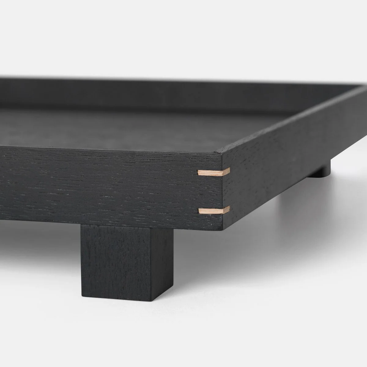 FERM LIVING Bon Wooden Tray, Large, L47cm, Black Stained Oak - Image 5