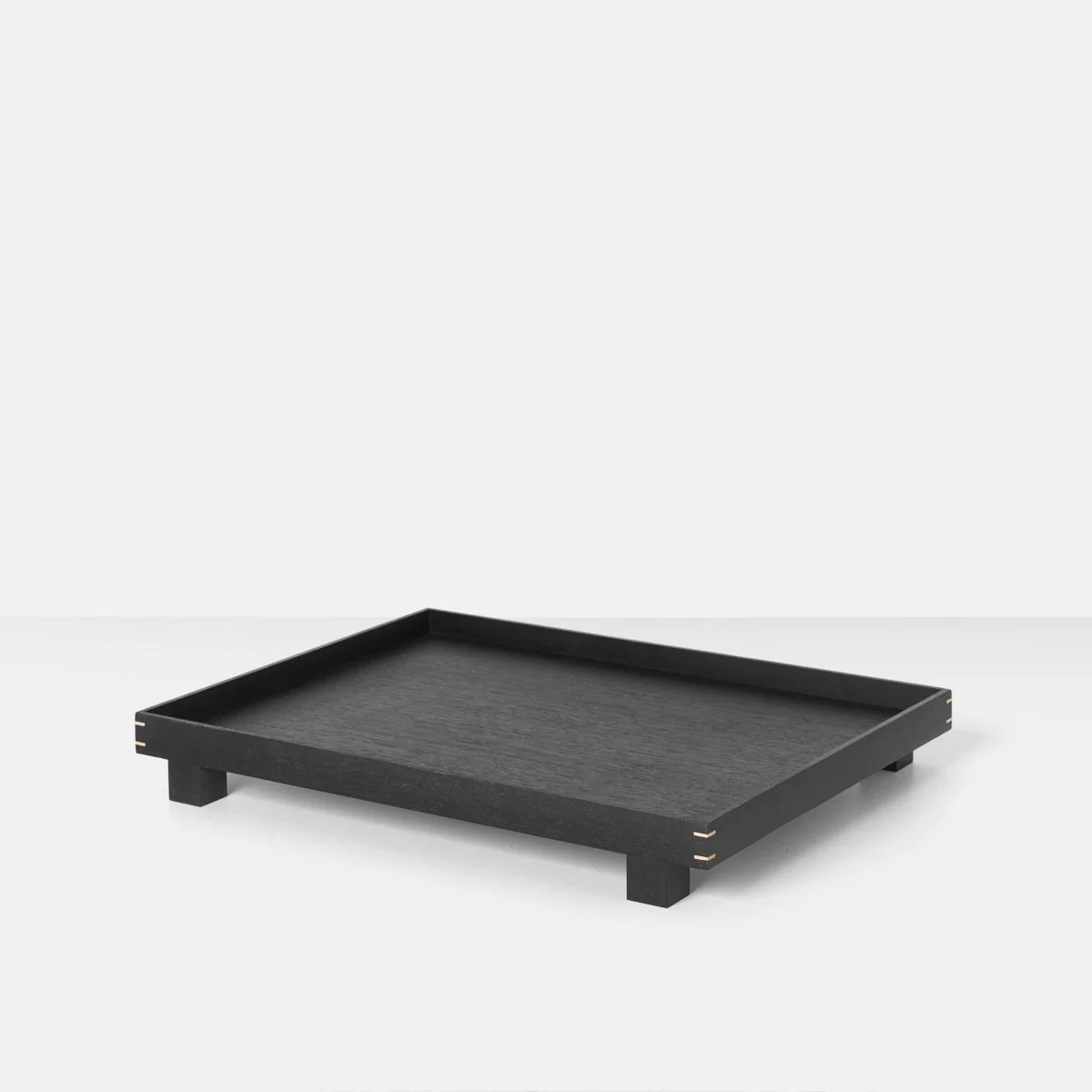 FERM LIVING Bon Wooden Tray, Large, L47cm, Black Stained Oak - Image 6
