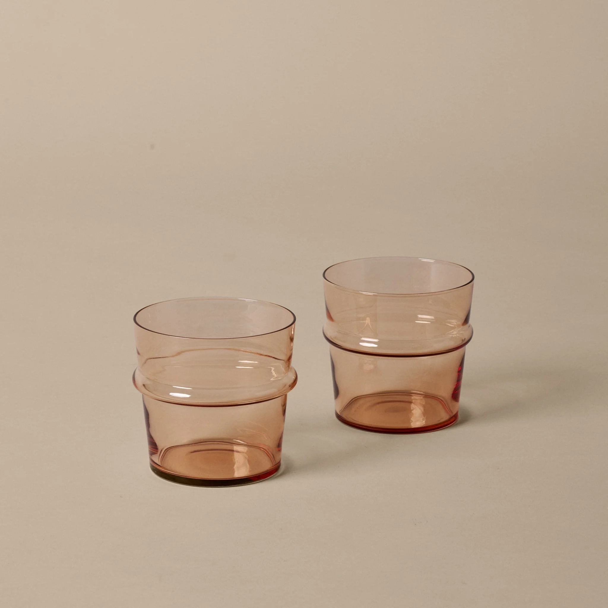 FERM LIVING Boya Low Glasses, Blush (Set of 2) - Image 2