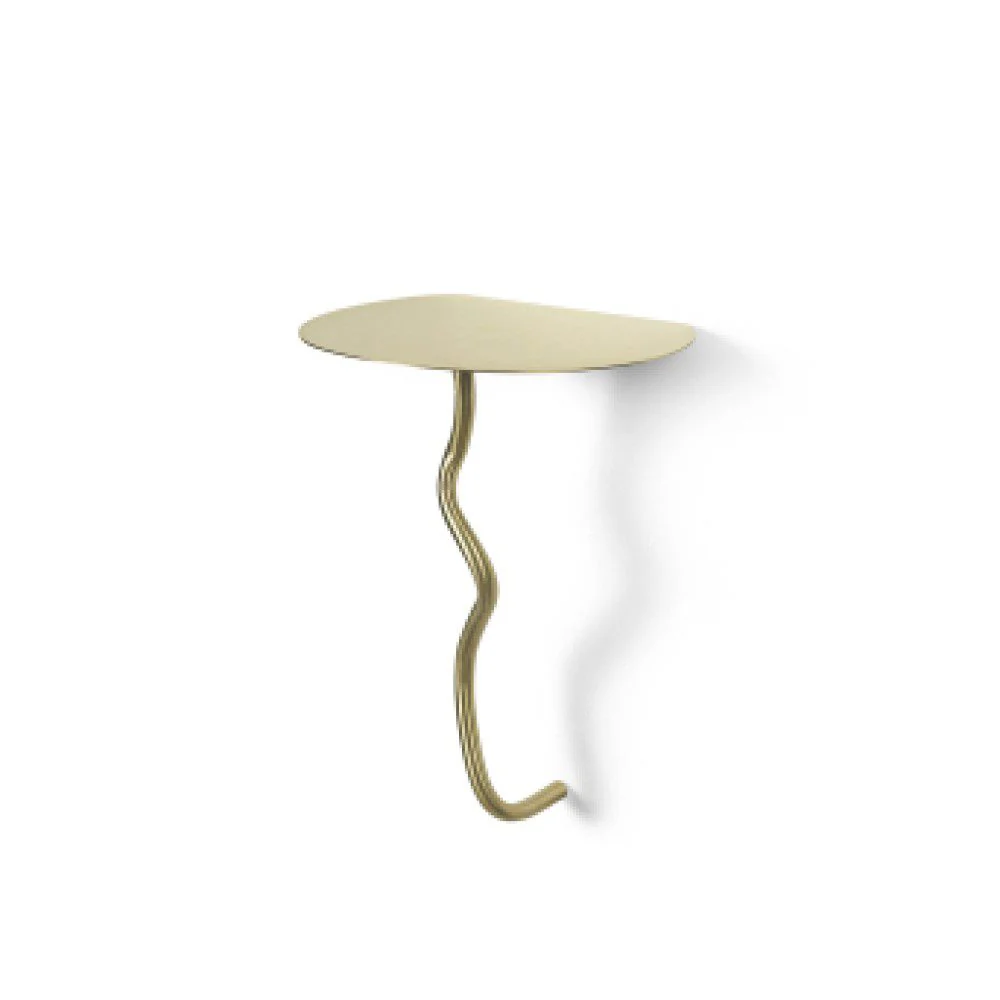FERM LIVING Curvature Wall Table, Brass - Image 3