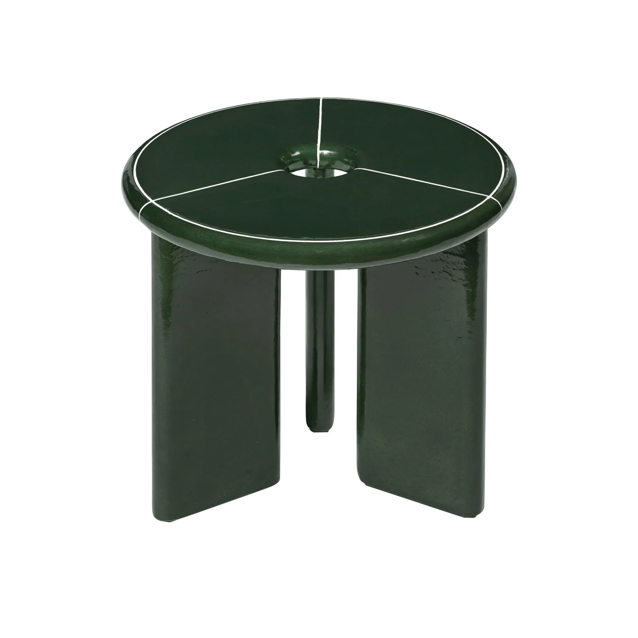 FERM LIVING Deya Side Table D47cm, Dark Green - Image 3