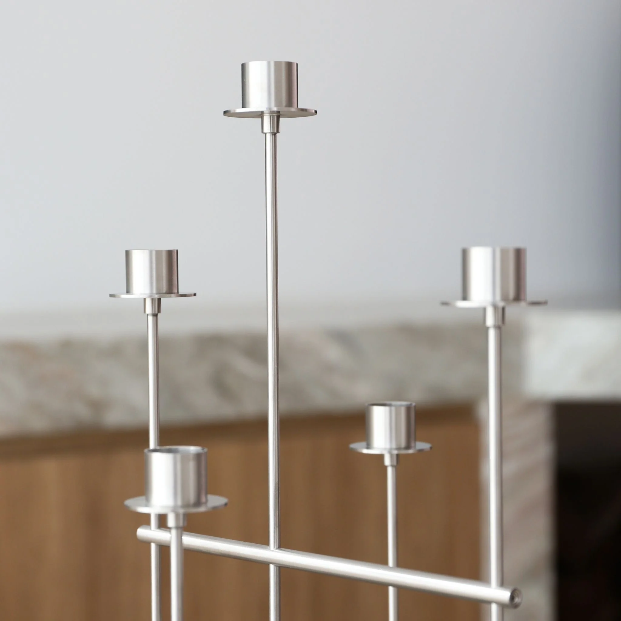 FERM LIVING Elysia Candelabra, Brushed Stainless Steel - Image 2
