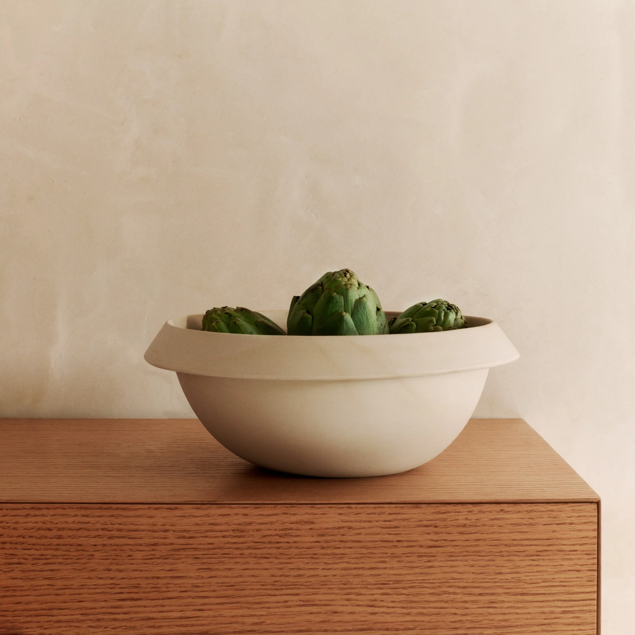 FERM LIVING Erena Serving Bowl, D32cm, Cream - Image 2