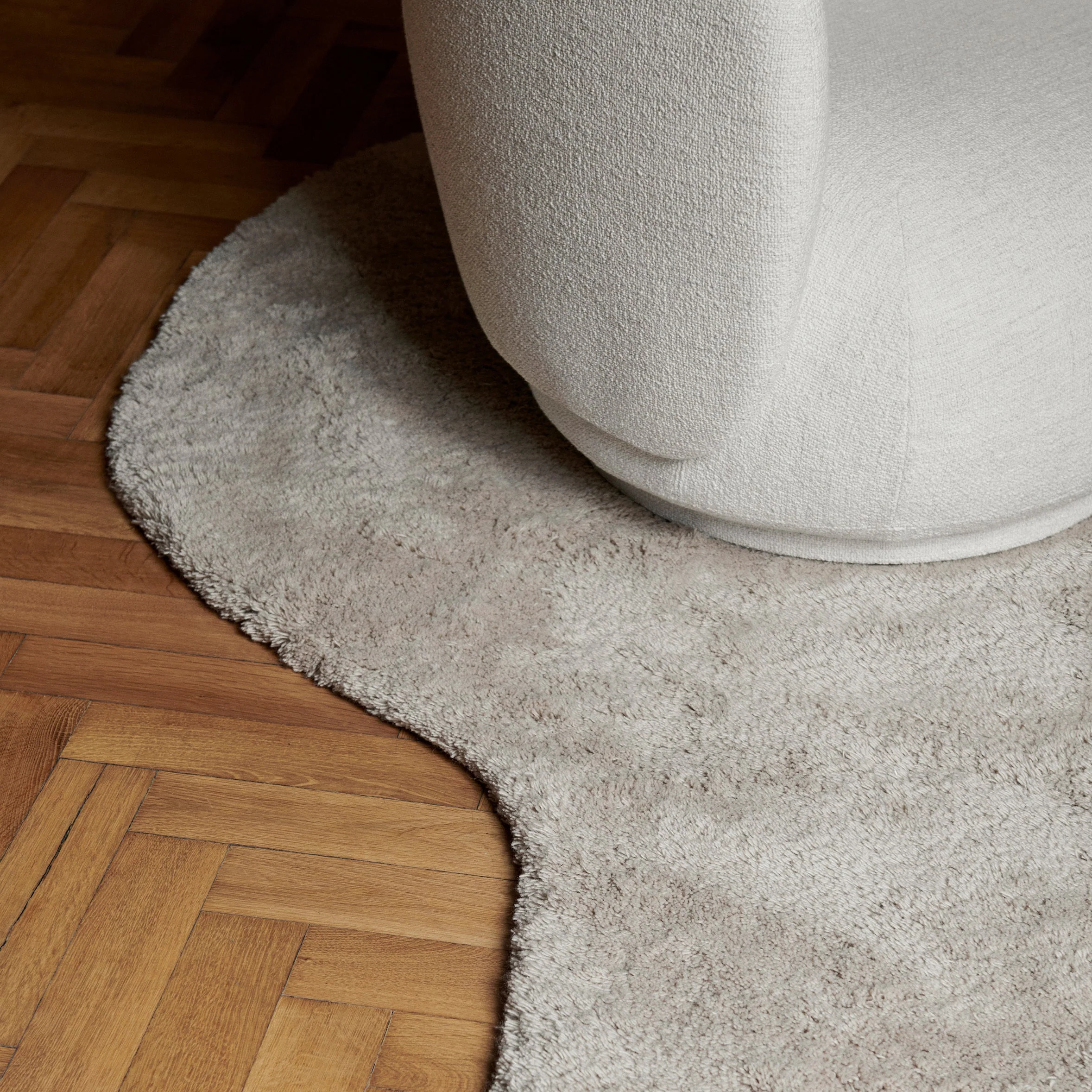 FERM LIVING Forma Wool Rug, Off-White - Image 3