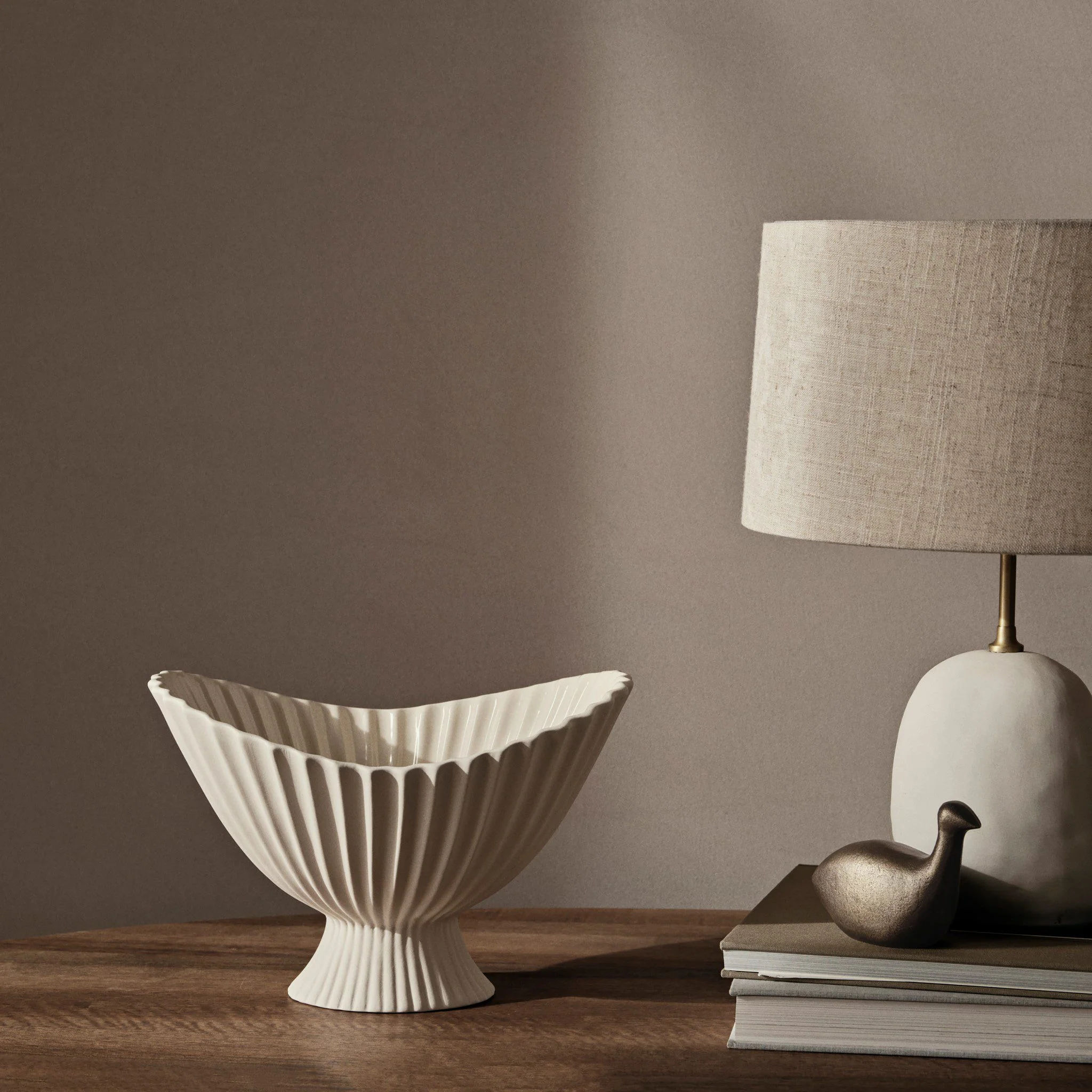 FERM LIVING Fountain Bowl, Off-White, W28cm - Image 2