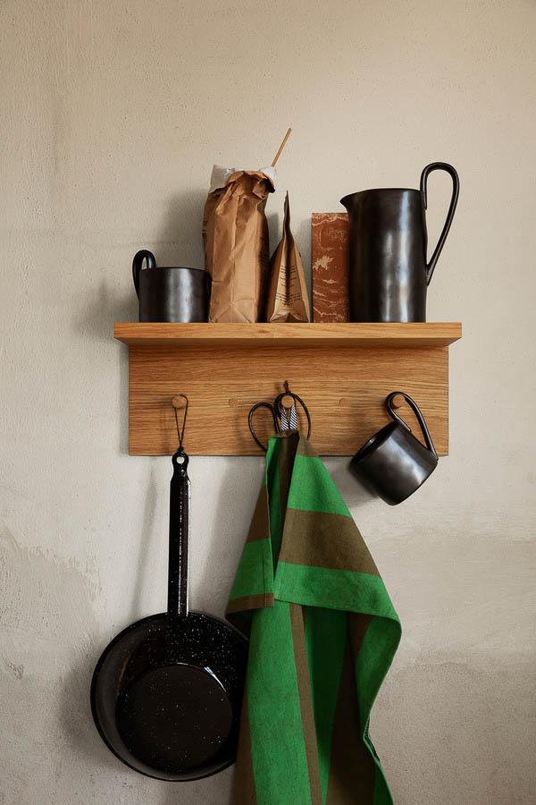 FERM LIVING Hale Kitchen Tea Towel, Olive/Green - Image 3