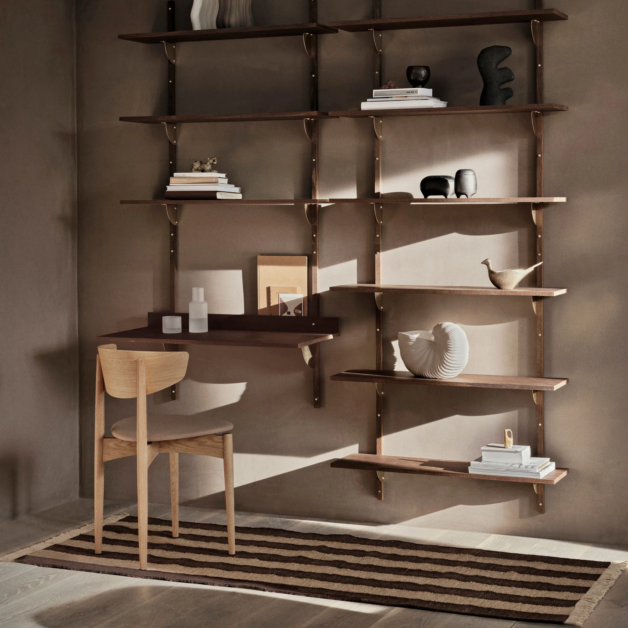 FERM LIVING Ives Runner, Tan/Chocolate, 80x200cm - Image 2