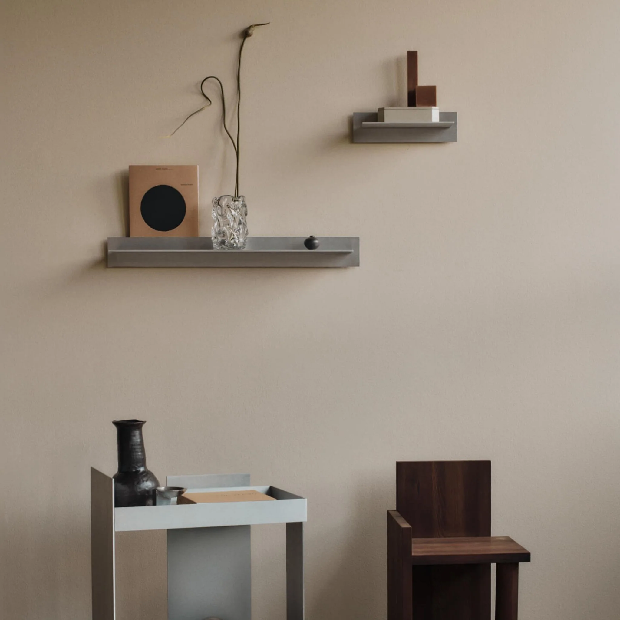 FERM LIVING Lager Wall Shelf, Single 85cm, Aluminium - Image 2