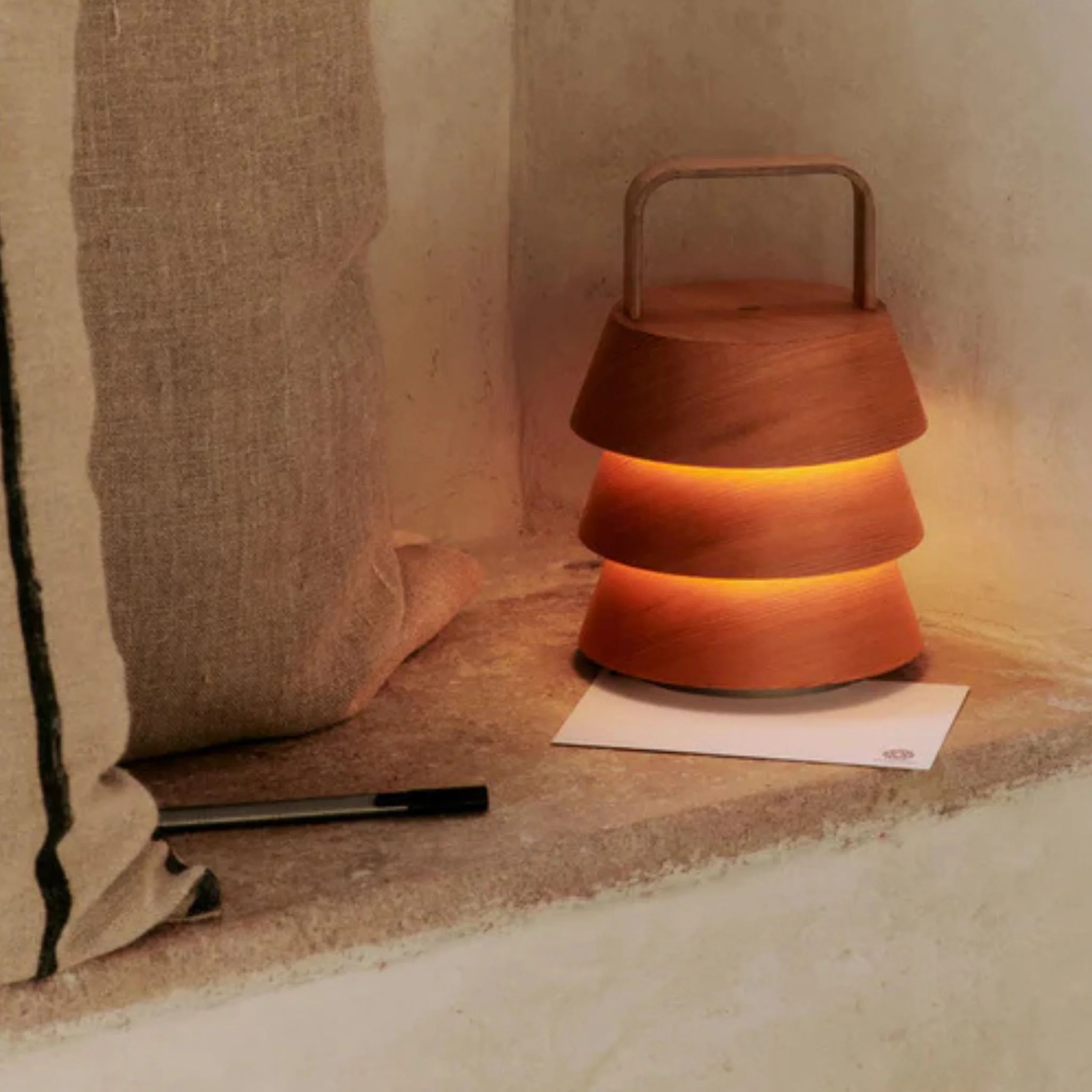 FERM LIVING Luver Portable Lamp, Natural - Image 2