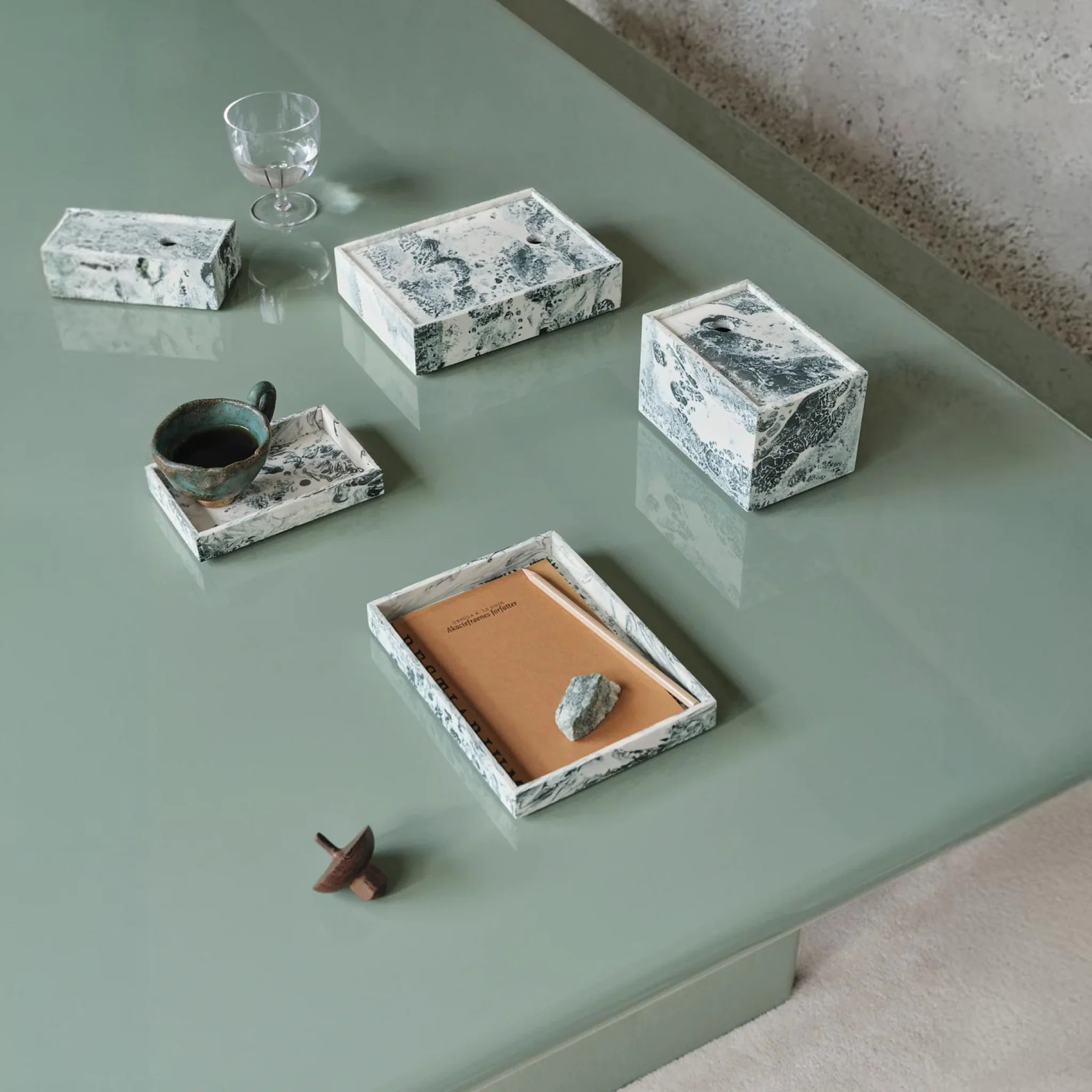 FERM LIVING Mist Tray, 15x20cm, Emerald Off-white - Image 6