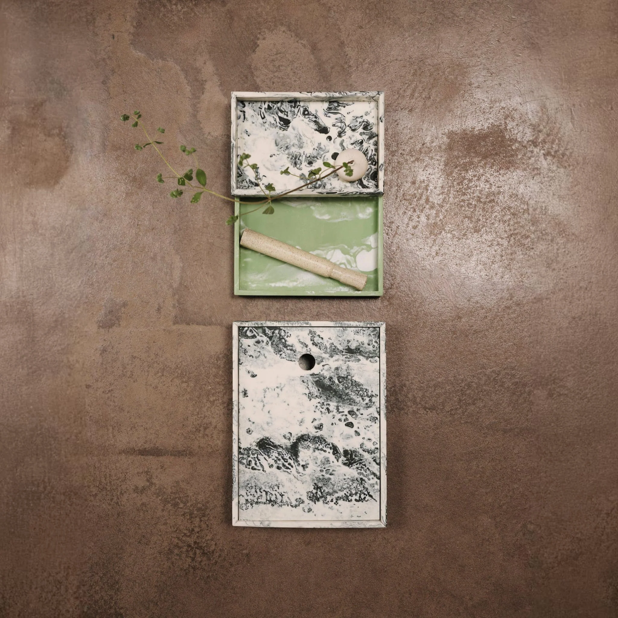 FERM LIVING Mist Tray, 15x20cm, Emerald Off-white - Image 7