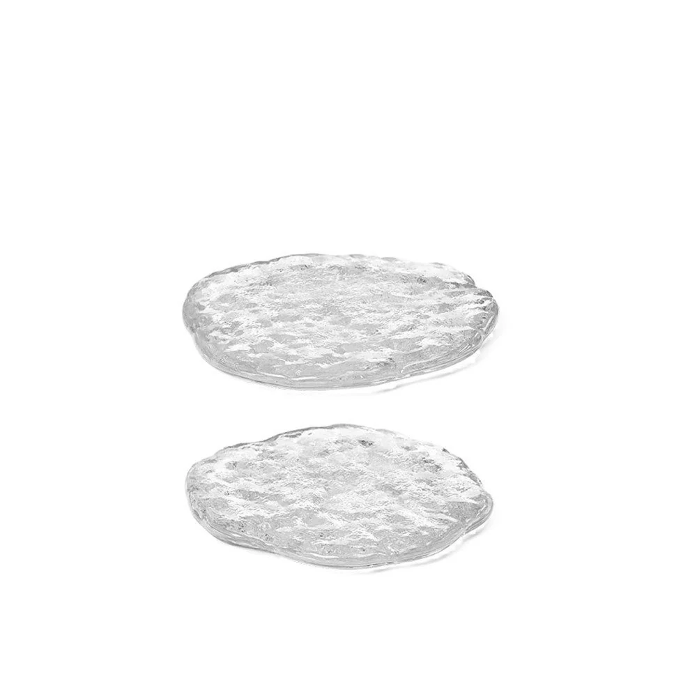 FERM LIVING Momento Glass Stones, Clear, Large (Set of 2) - Image 4