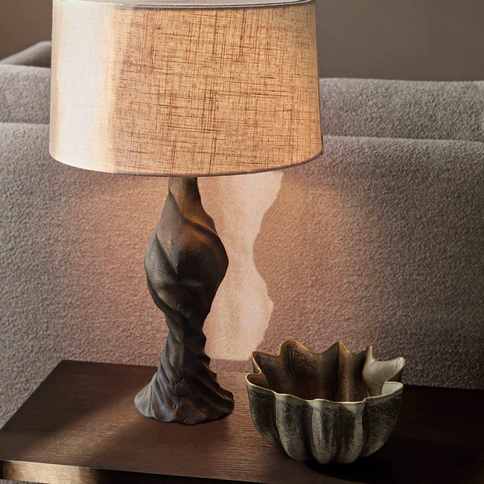 FERM LIVING Nium Bowl, Dark Sage, D22cm - Image 3