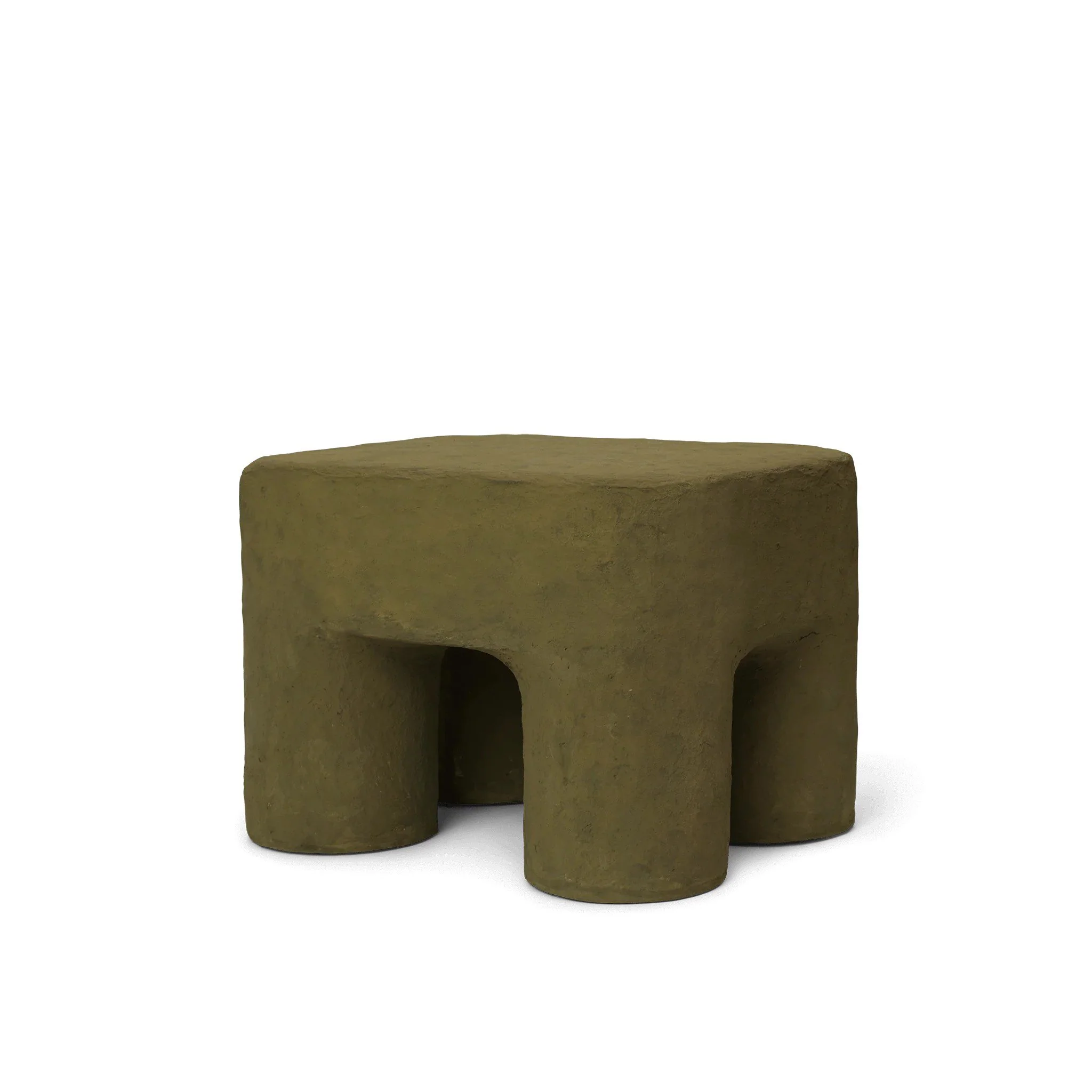FERM LIVING Podo Stool, Khaki - Image 2