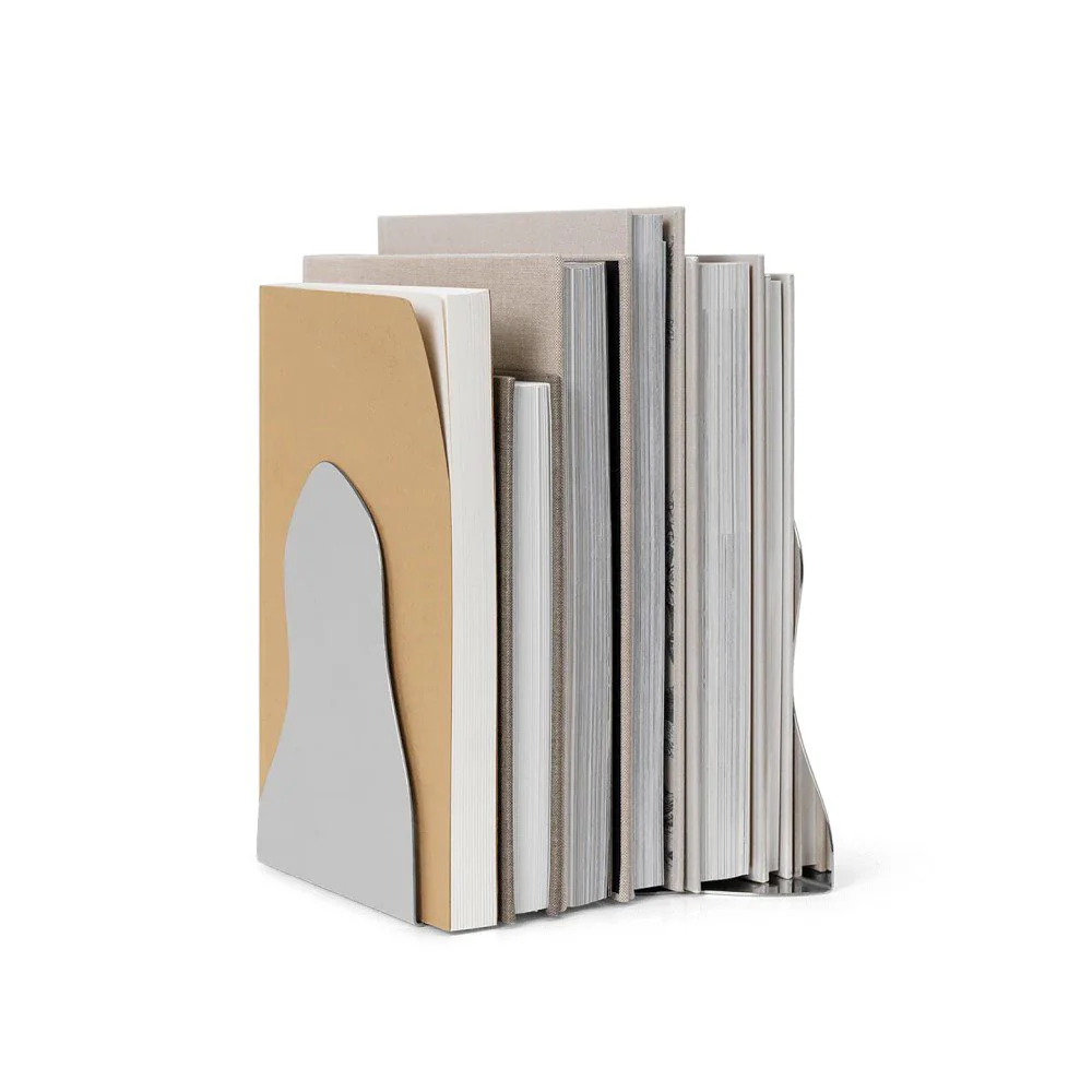 FERM LIVING Pond Bookends, Mirror Polished (Set of 2) - Image 5