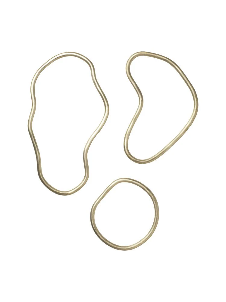 FERM LIVING Pond Trivets, Brass (Set of 3) - Image 4