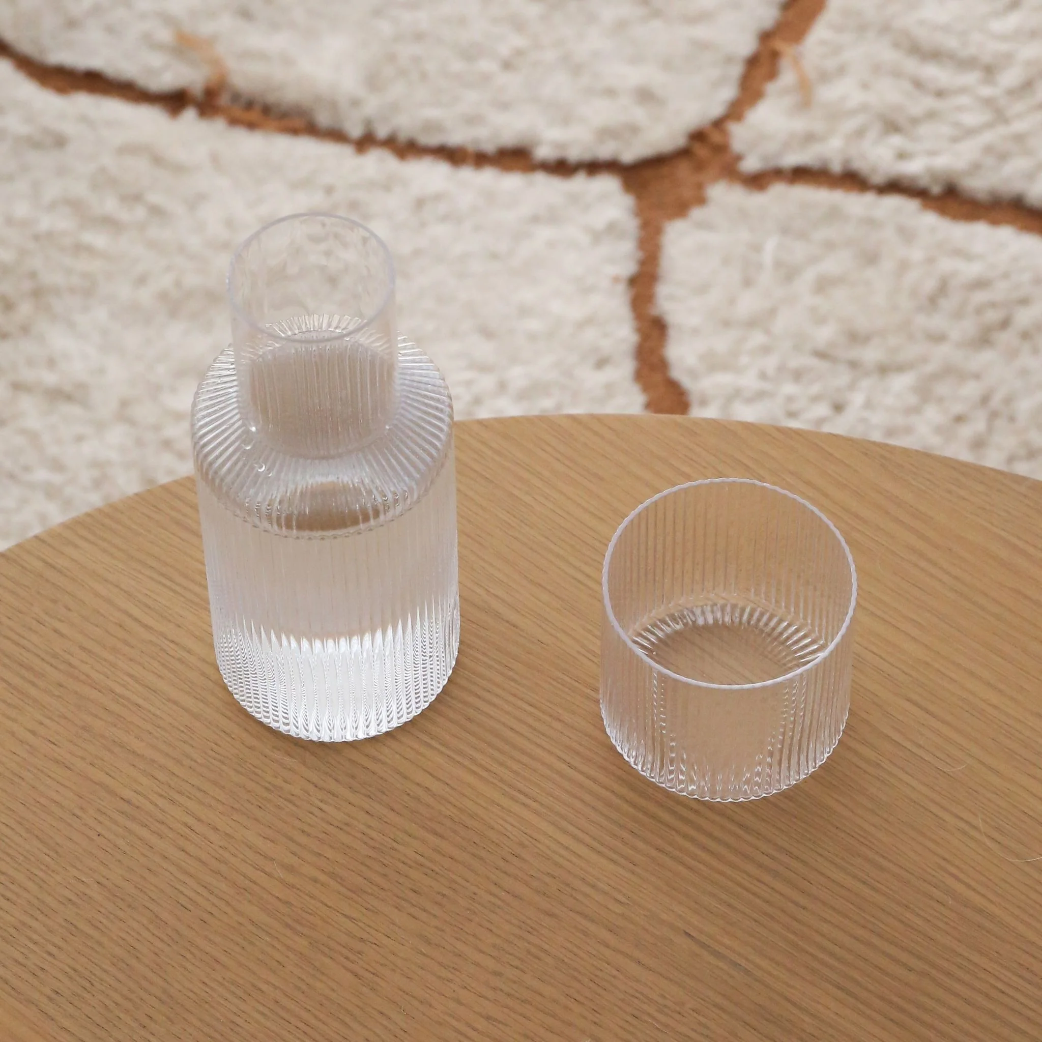 FERM LIVING Ripple Carafe Set, Clear - Image 3