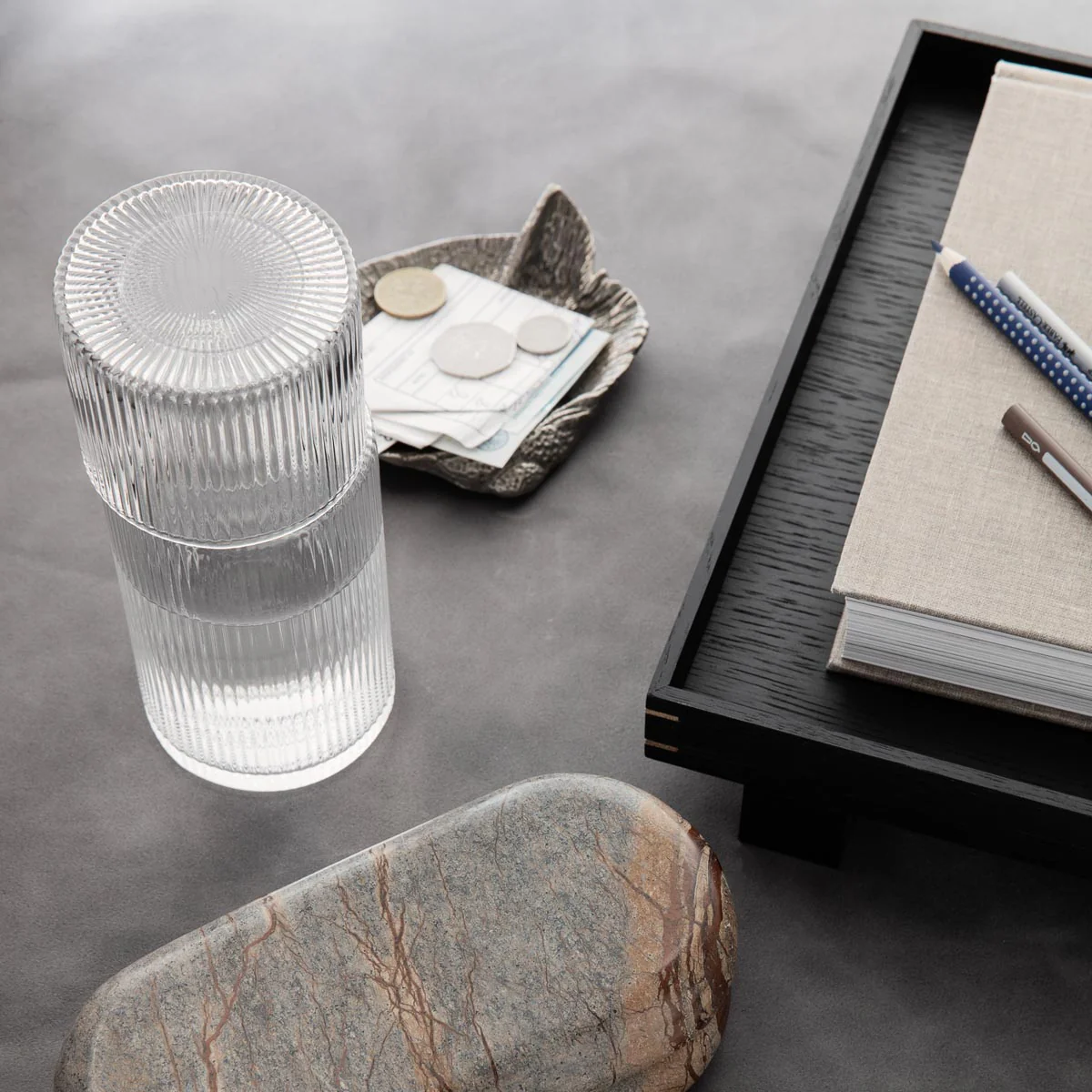 FERM LIVING Ripple Carafe Set, Clear - Image 7