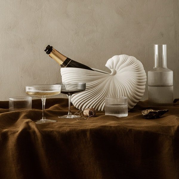 FERM LIVING Ripple Low Glasses, Clear (Set of 4) - Image 5
