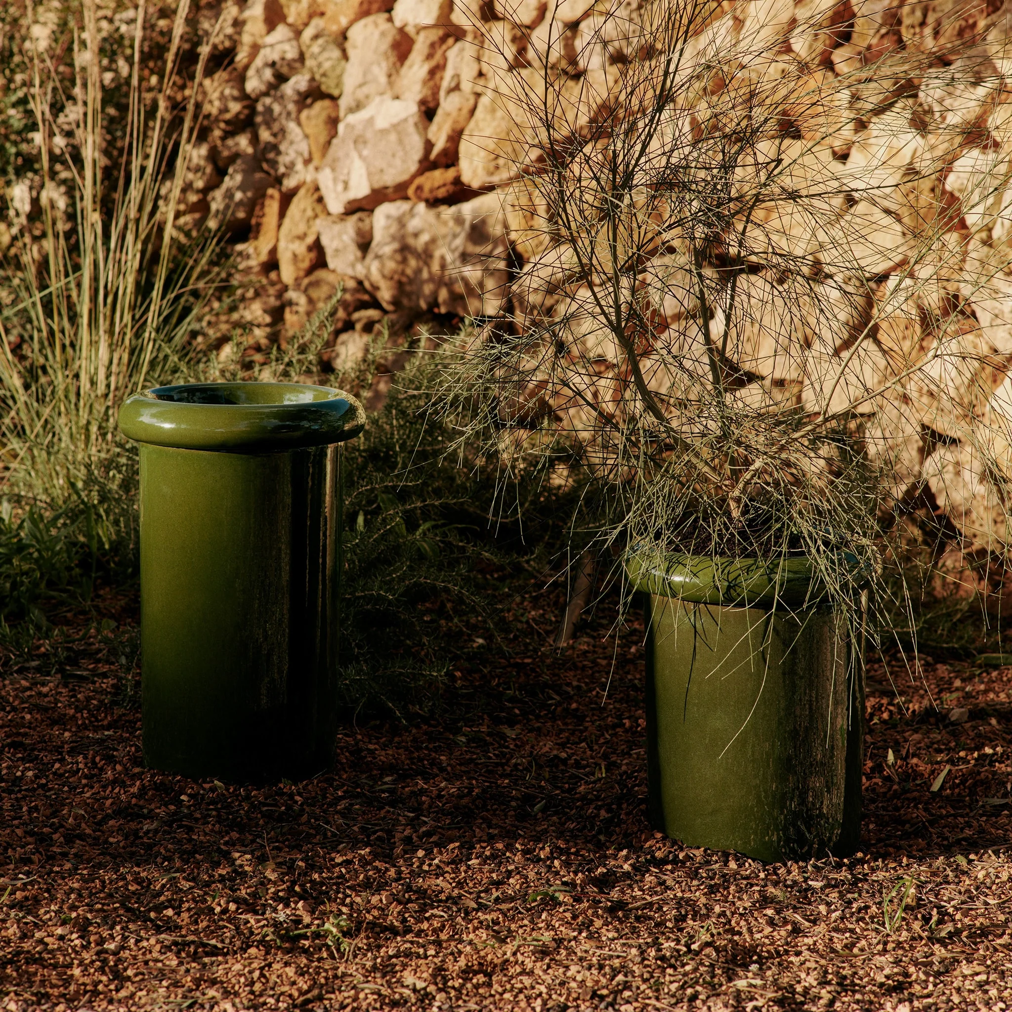 FERM LIVING Rollo Pot, H36cm, Moss Green - Image 4