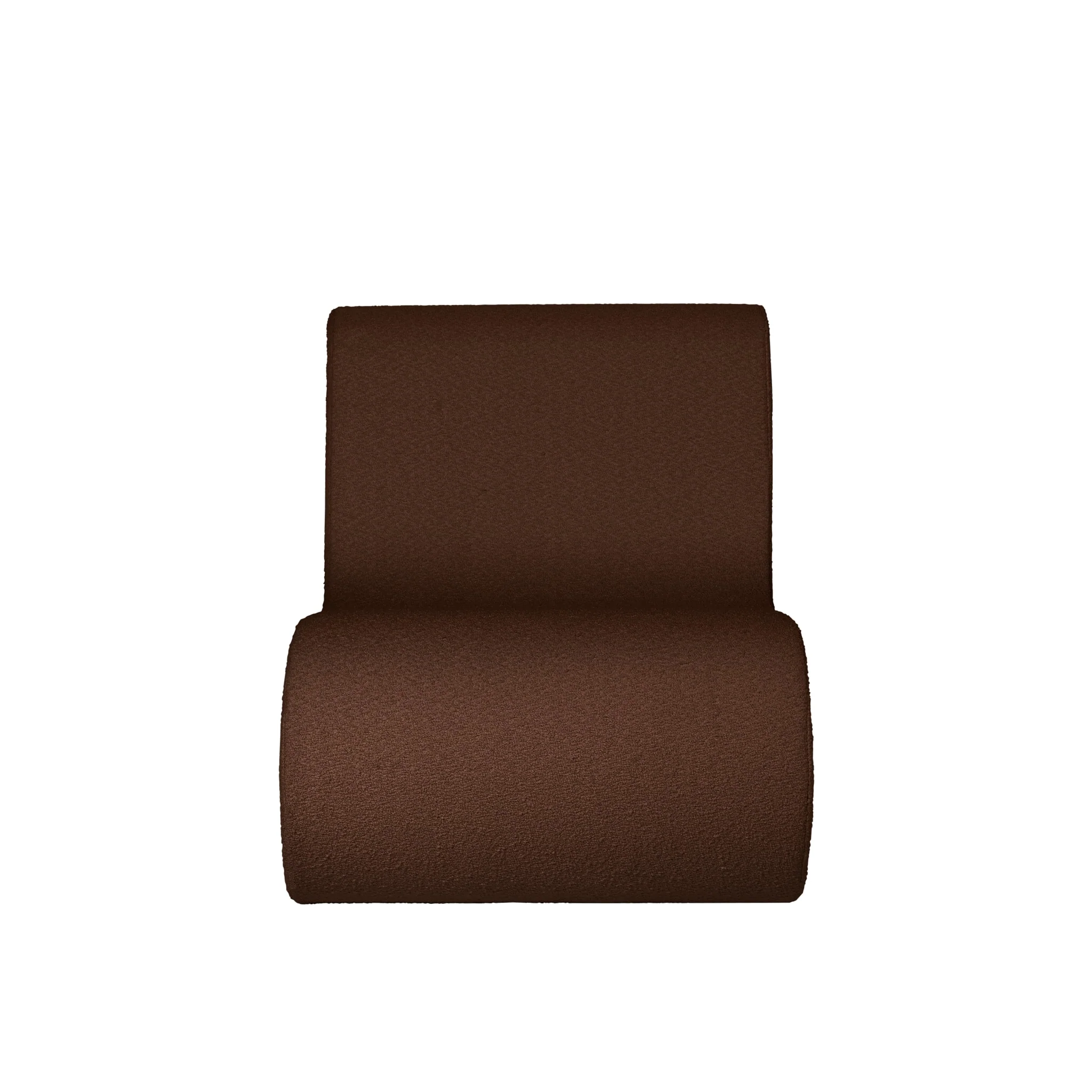 PRE-ORDER │ FERM LIVING Rouli Center Module, Pure Bouclé/Chestnut Brown - Image 4
