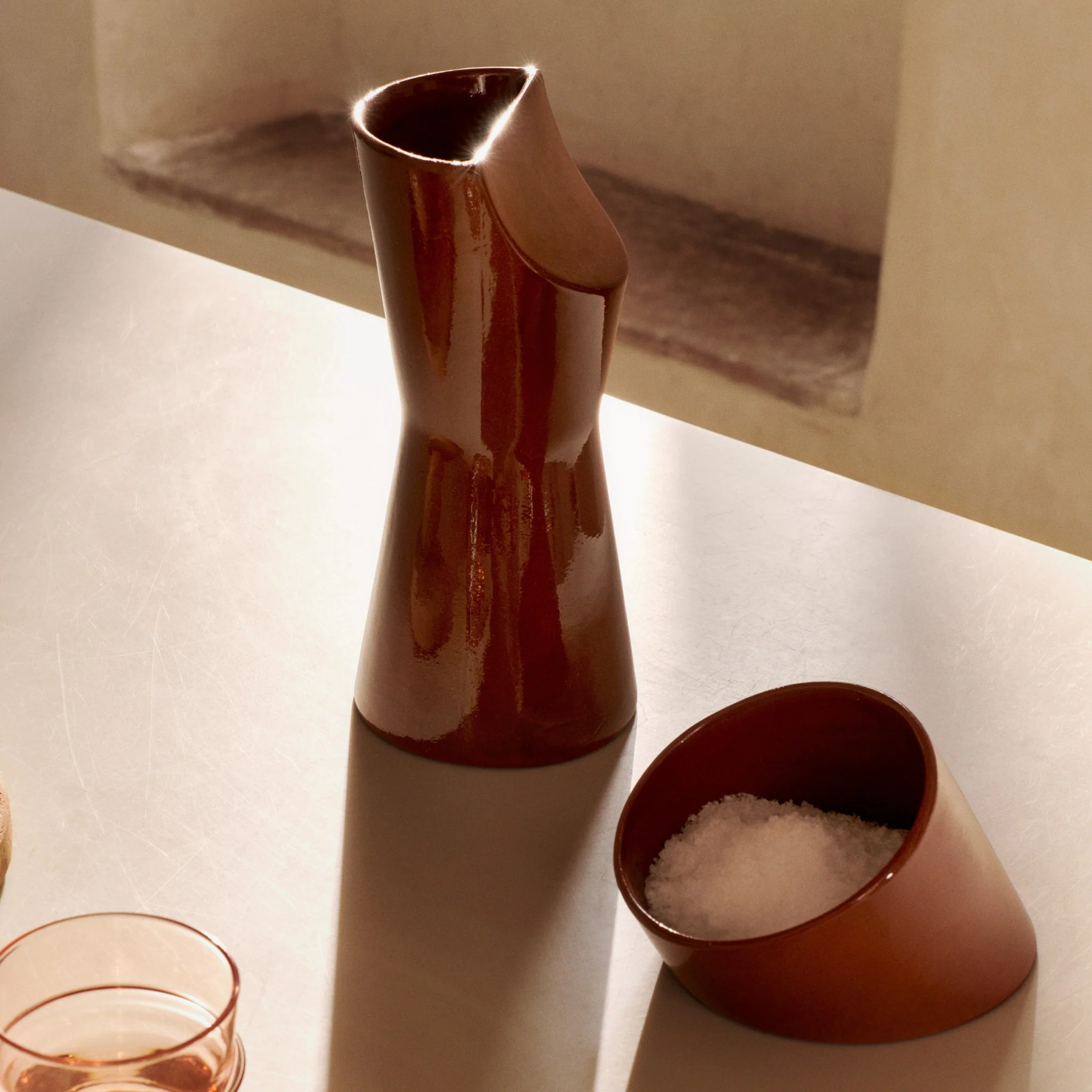 FERM LIVING Sola Salt Pig H10cm, Terracotta - Image 2