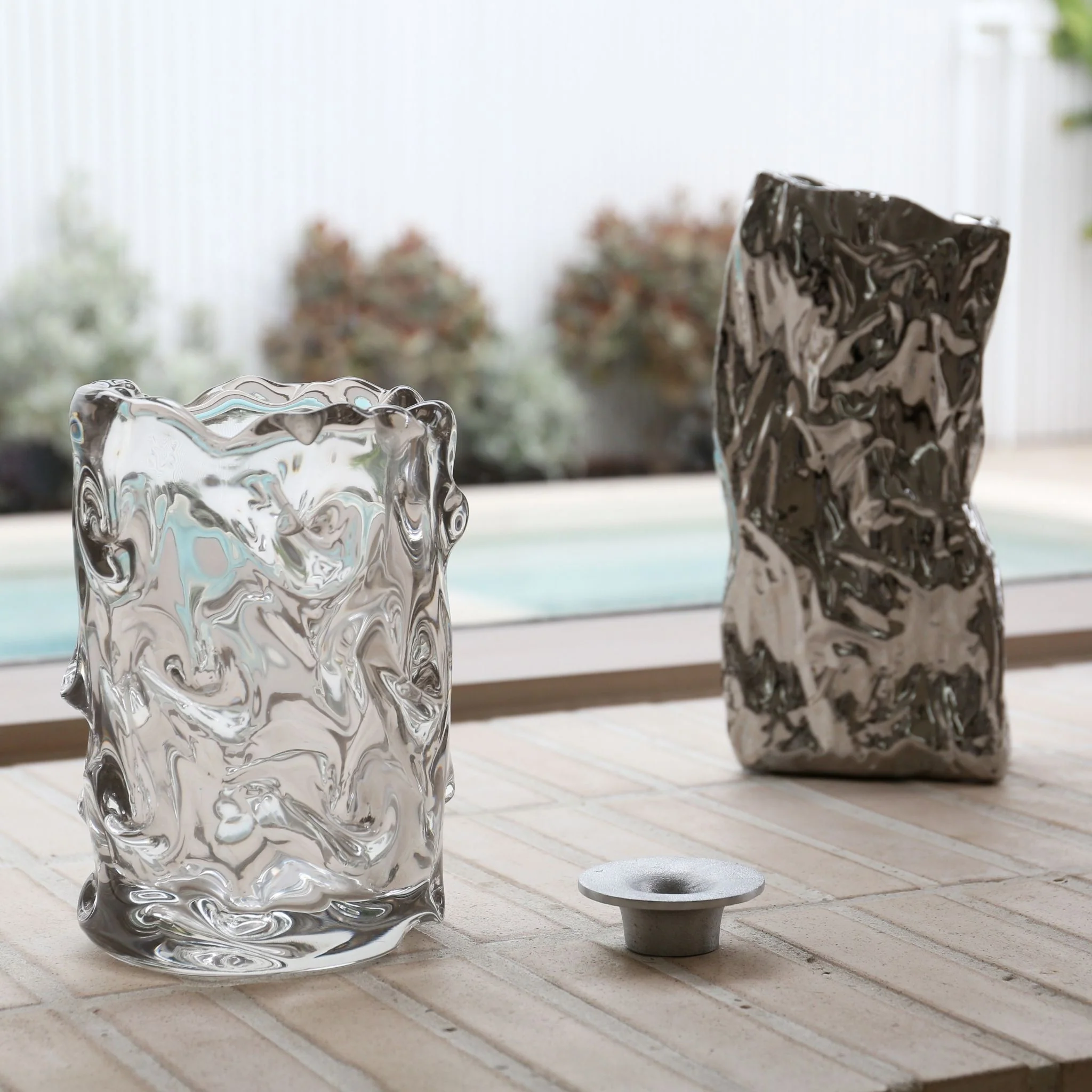 FERM LIVING Soothe Candle Holder, Aluminium - Image 3