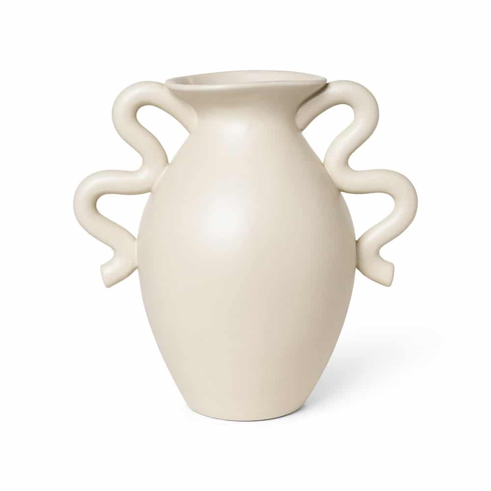 FERM LIVING Verso Table Vase, H27cm, Cream - Image 3