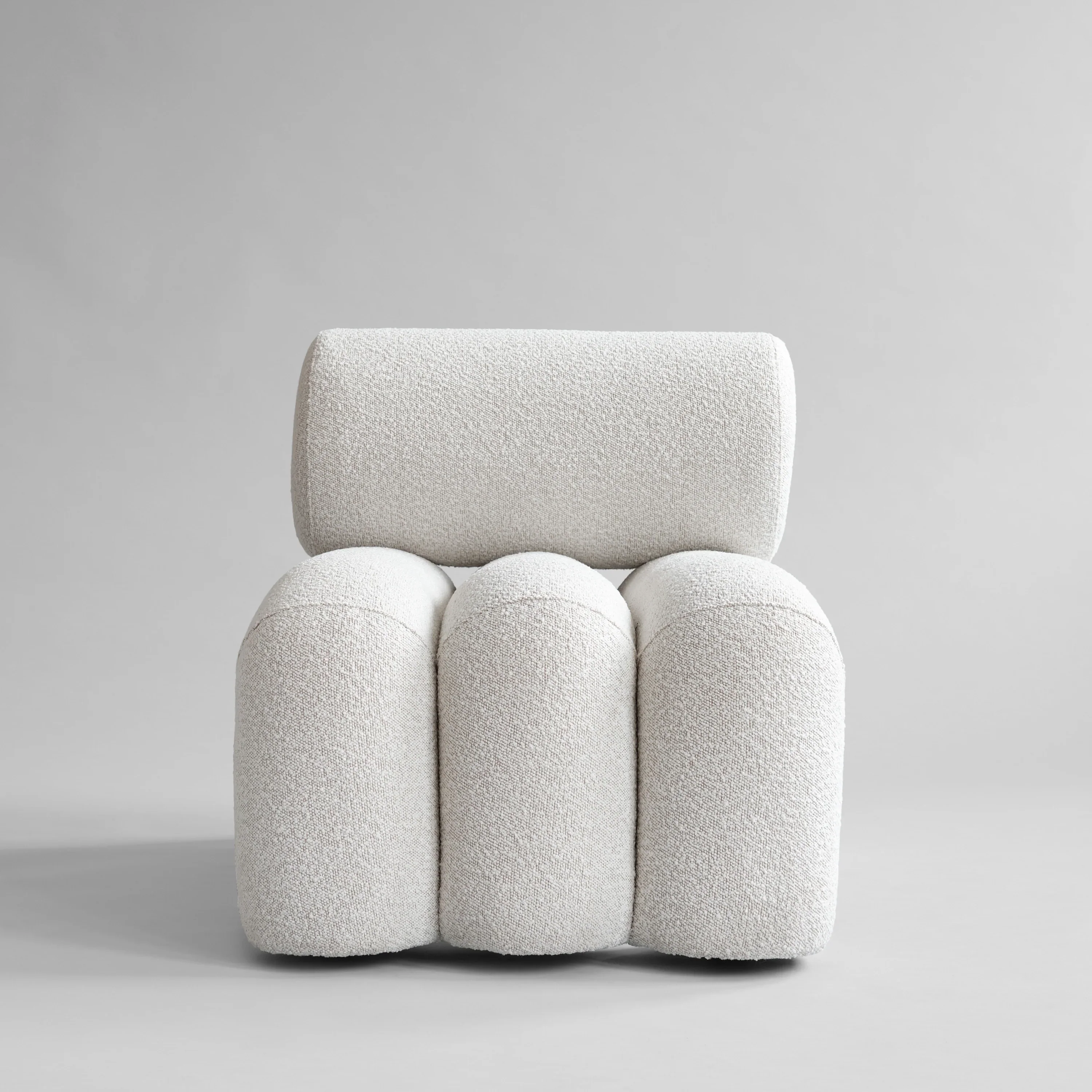 101 COPENHAGEN Foku Lounge Chair, Off-White Bouclé - Image 4
