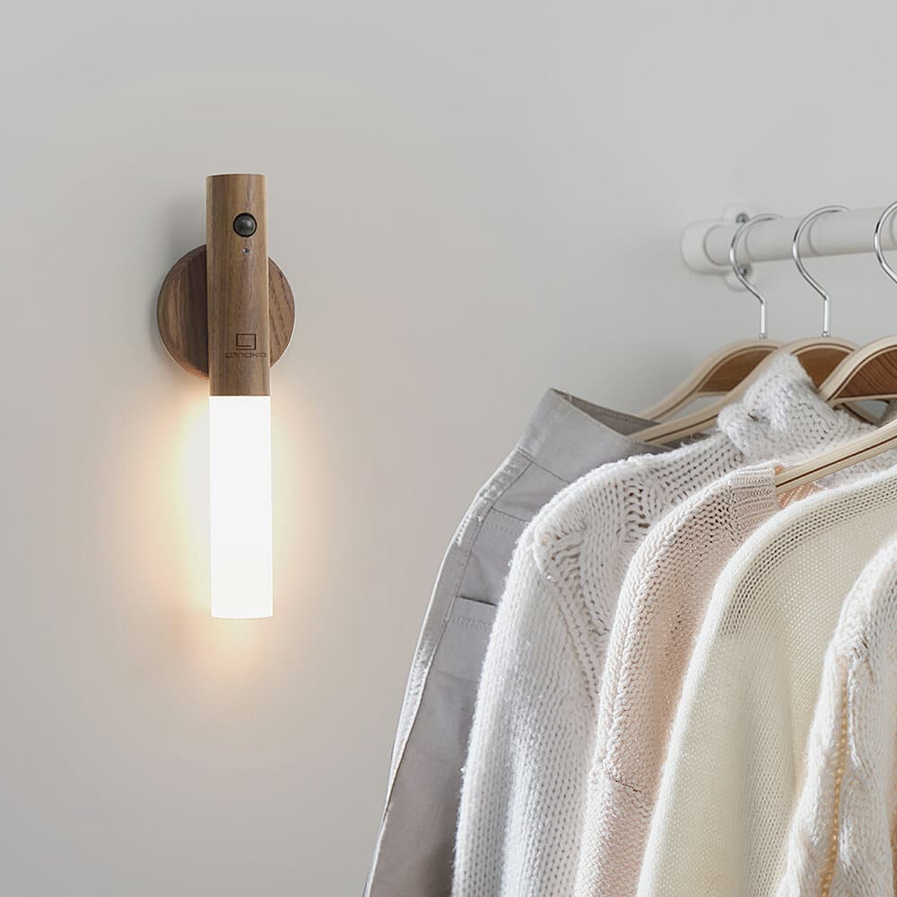 GINGKO Smart Baton Motion Sensor Light, Natural Walnut - Image 4