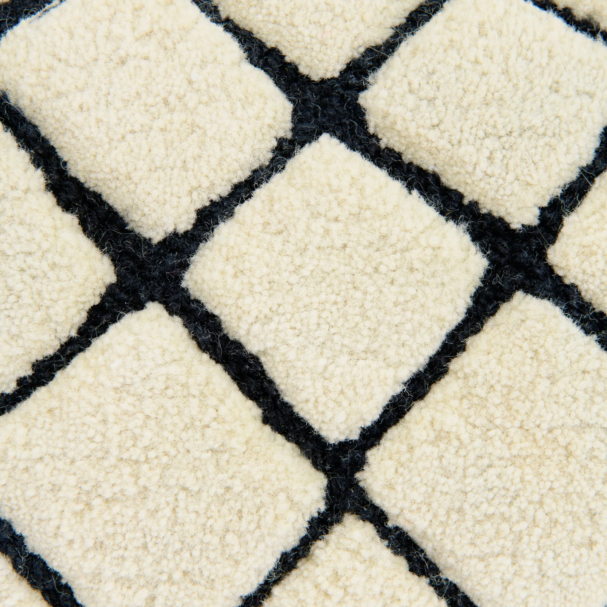 HAUS ÜGER Grid Slim Cushion, 40x80cm, Off-White - Image 6