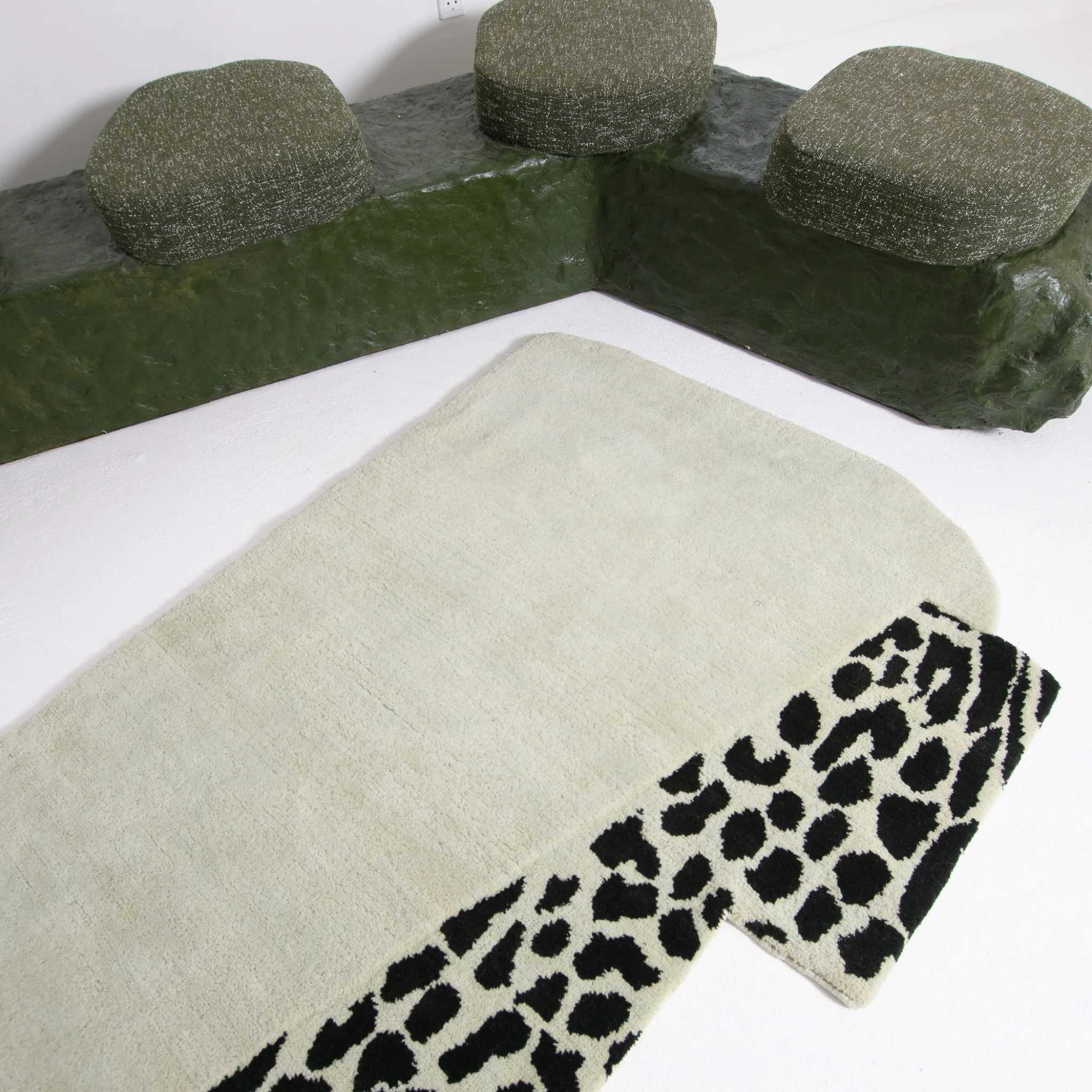 PRE-ORDER │ HAUS ÜGER Wild Mist Wool Rug, 225x125cm, Green - Image 3