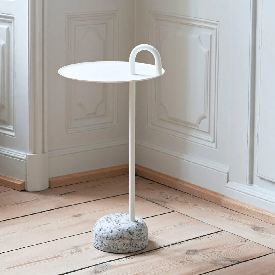 HAY Bowler Side Table, Cream White - Image 2