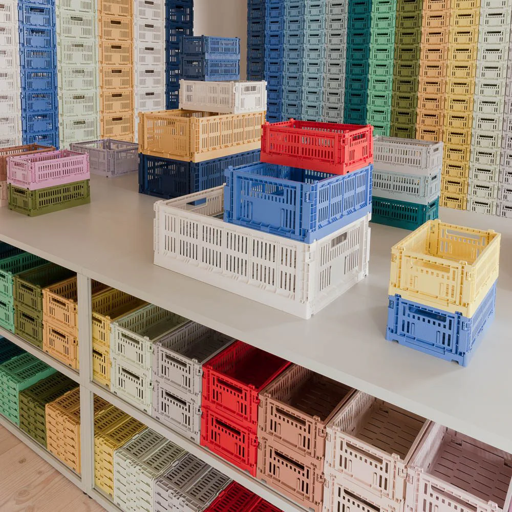 HAY Colour Storage Crate V2, Medium, Powder - Image 2