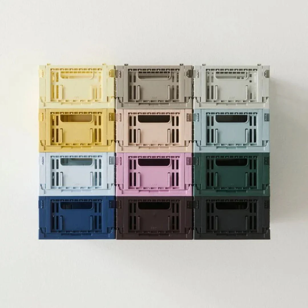 HAY Colour Storage Crate V2, Small, Dusty Rose - Image 3