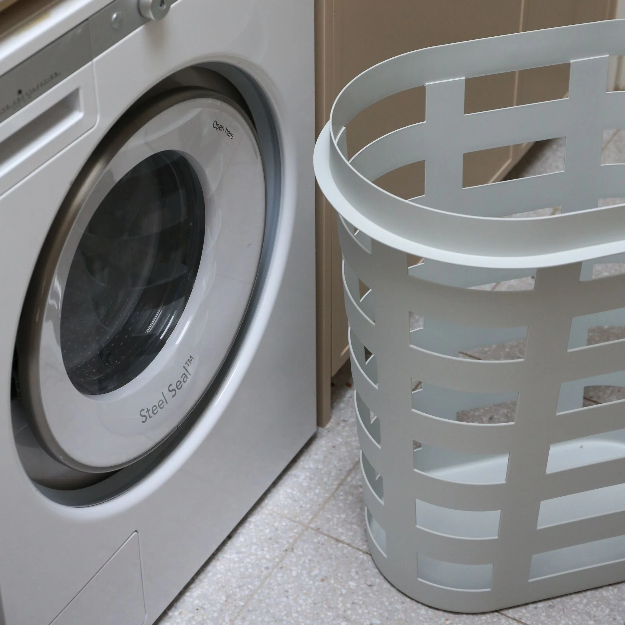 HAY Storage and Laundry Basket, Light Grey - Image 3